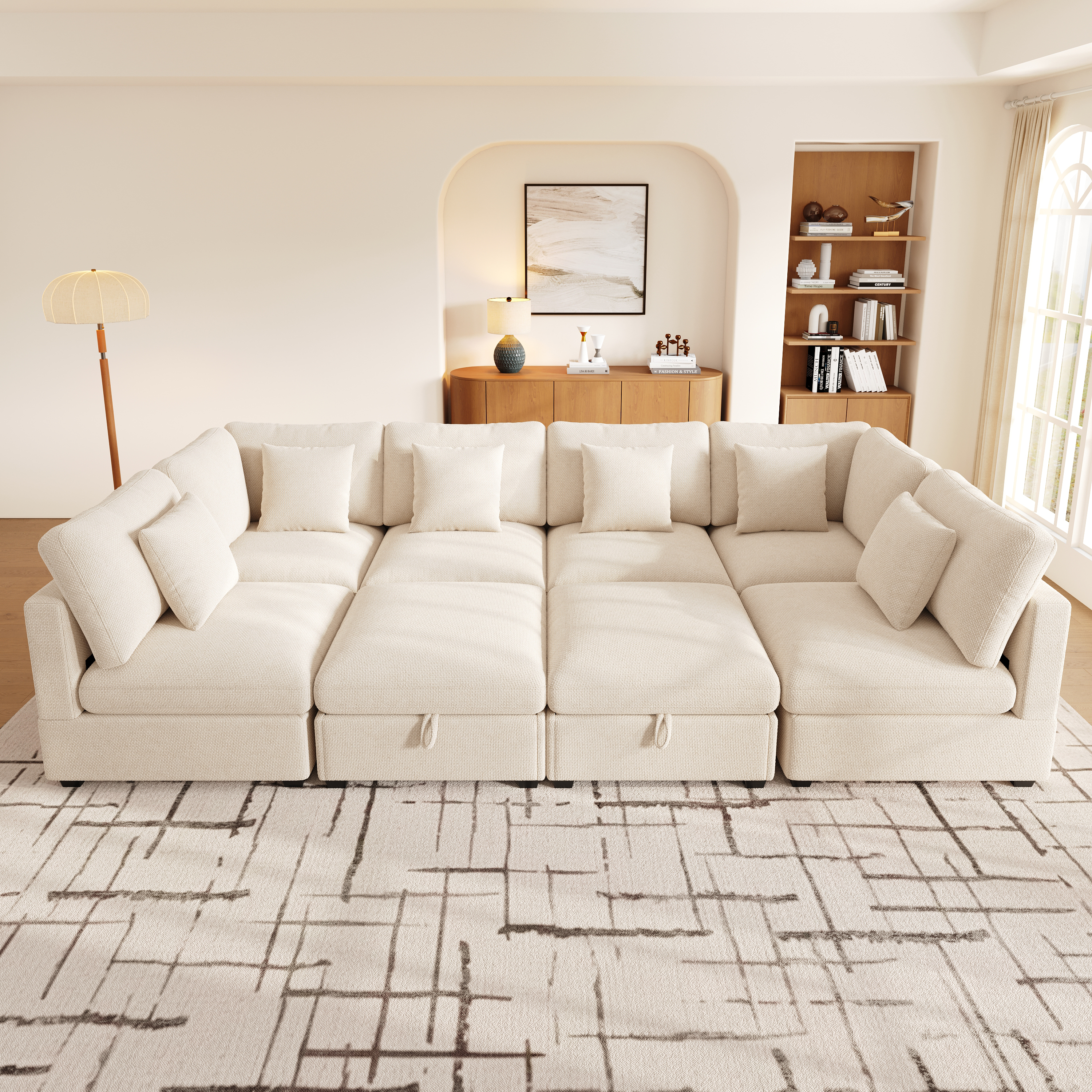 Vue complémentaire 1 du canapé beige