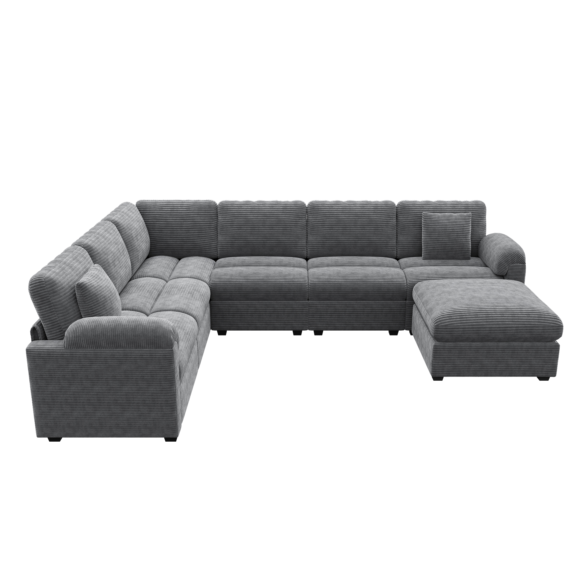 Vue complémentaire 3 du canapé gris