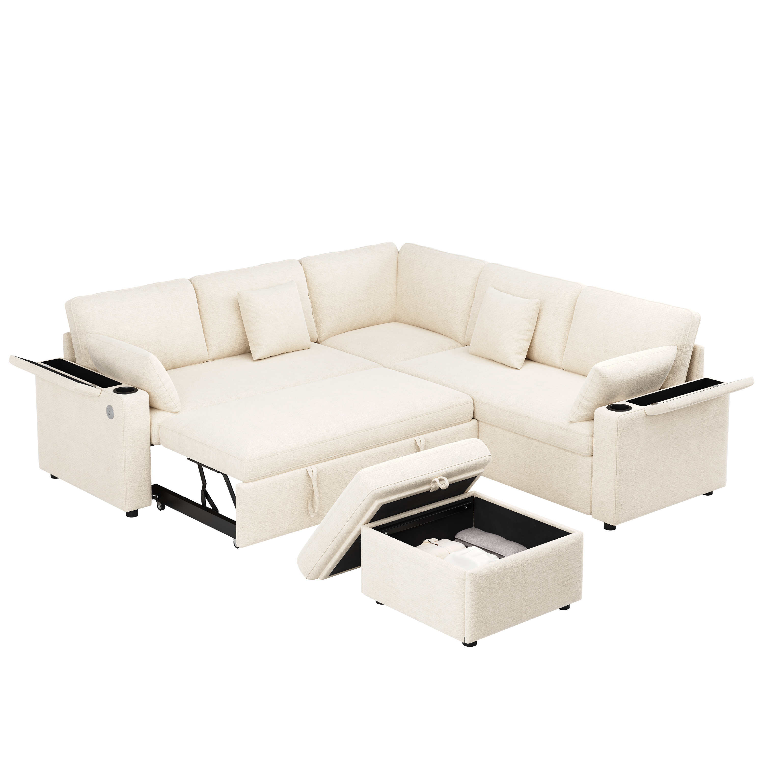 Vue complémentaire 3 du canapé beige