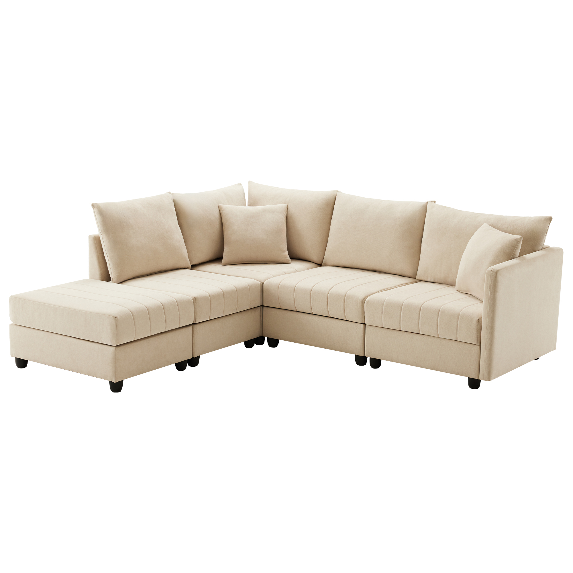 Confort canapé coton lin beige