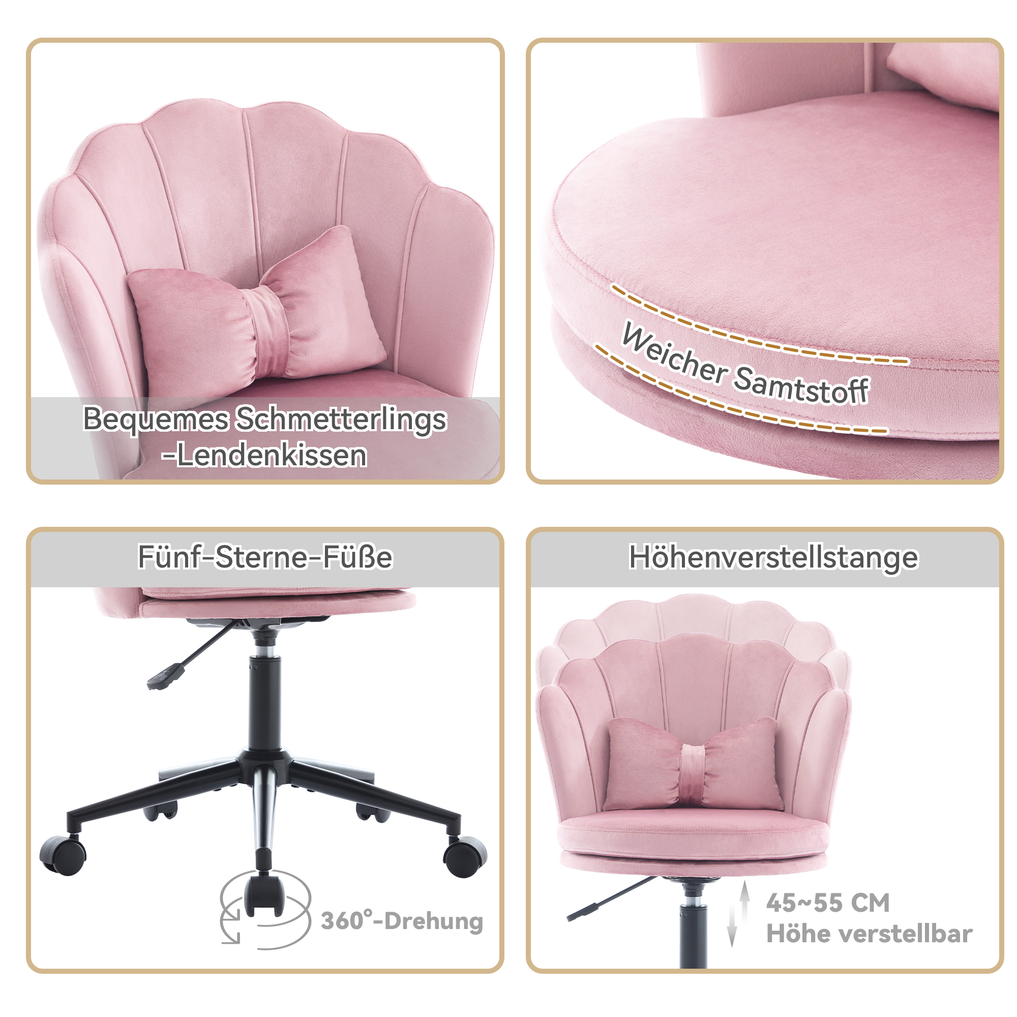 Dimensions du fauteuil de bureau
