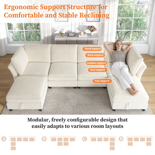 Canapé modulaire en U