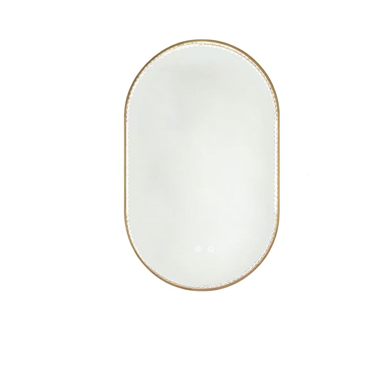 Miroir de salle de bains LED, avec tiroirs, éclairage led, contreplaqué et verre, blanc - vue 8