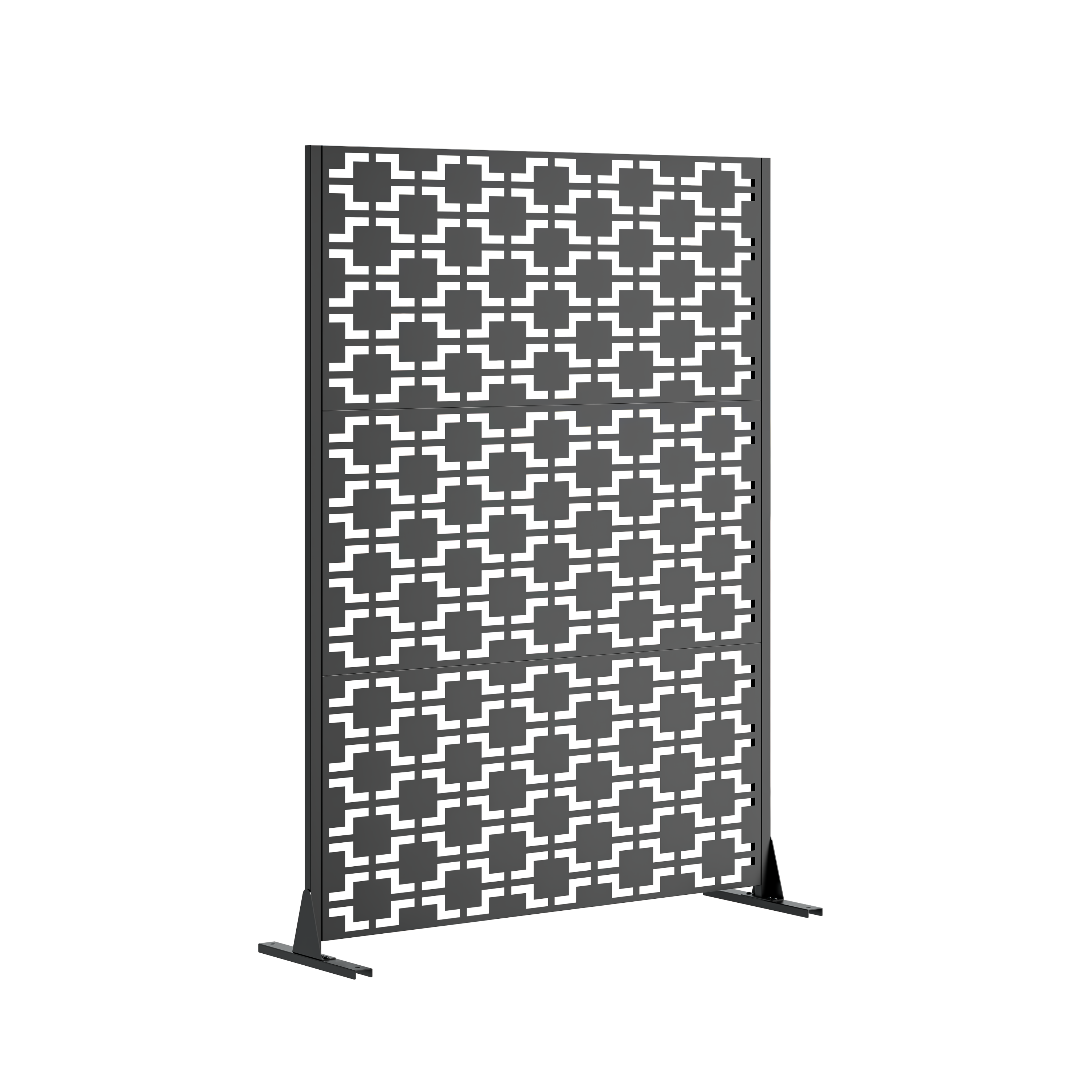 Détail base anti‑bascule et accessoires de fixation