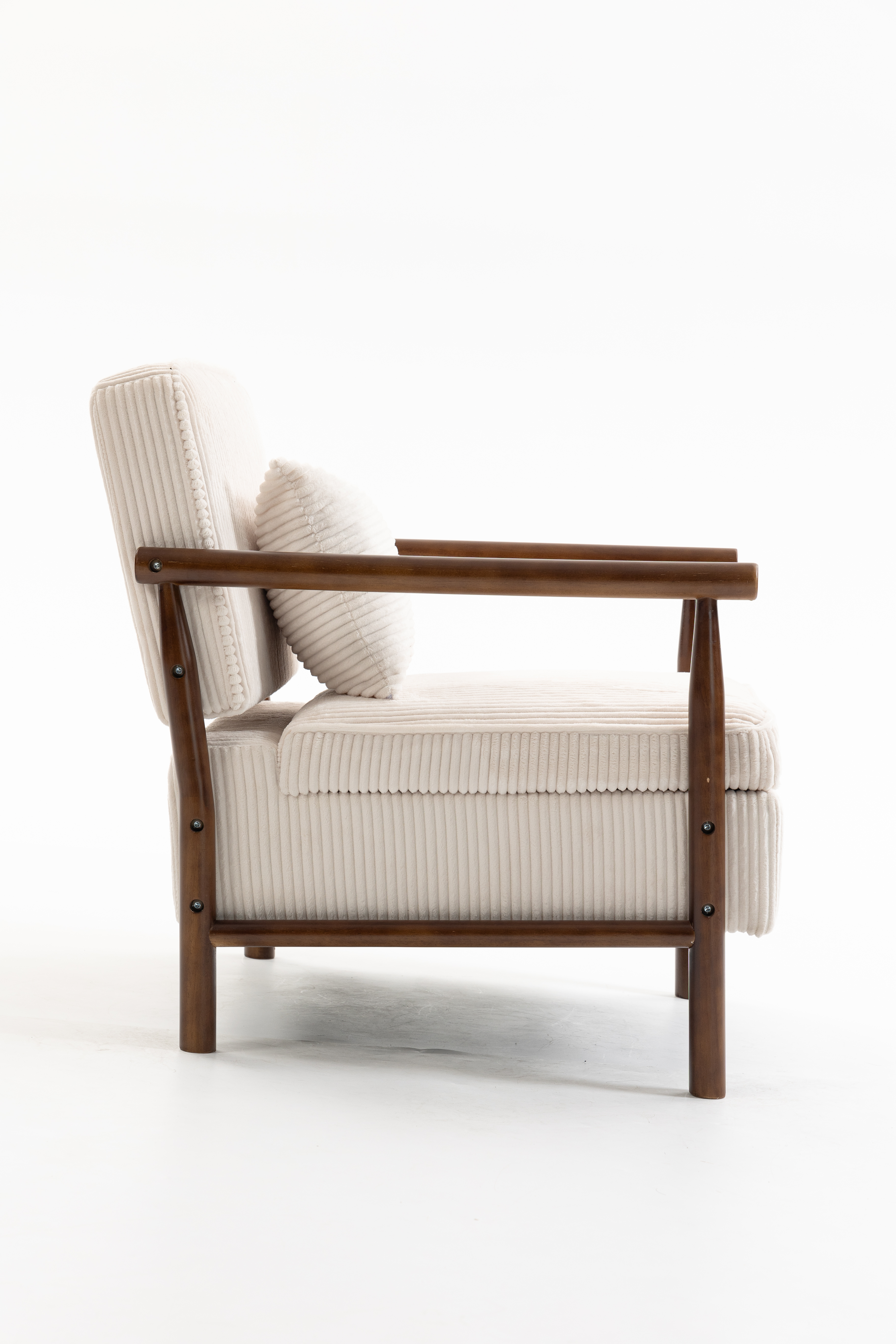 Fauteuil lounge avec repose-pieds, mousse haute densité, tissu doux, rangement dans l'assise, design simple, pour salon et chambre, confort pour sieste, lecture et jeu, capacité de charge élevée, usage quotidien - image 13