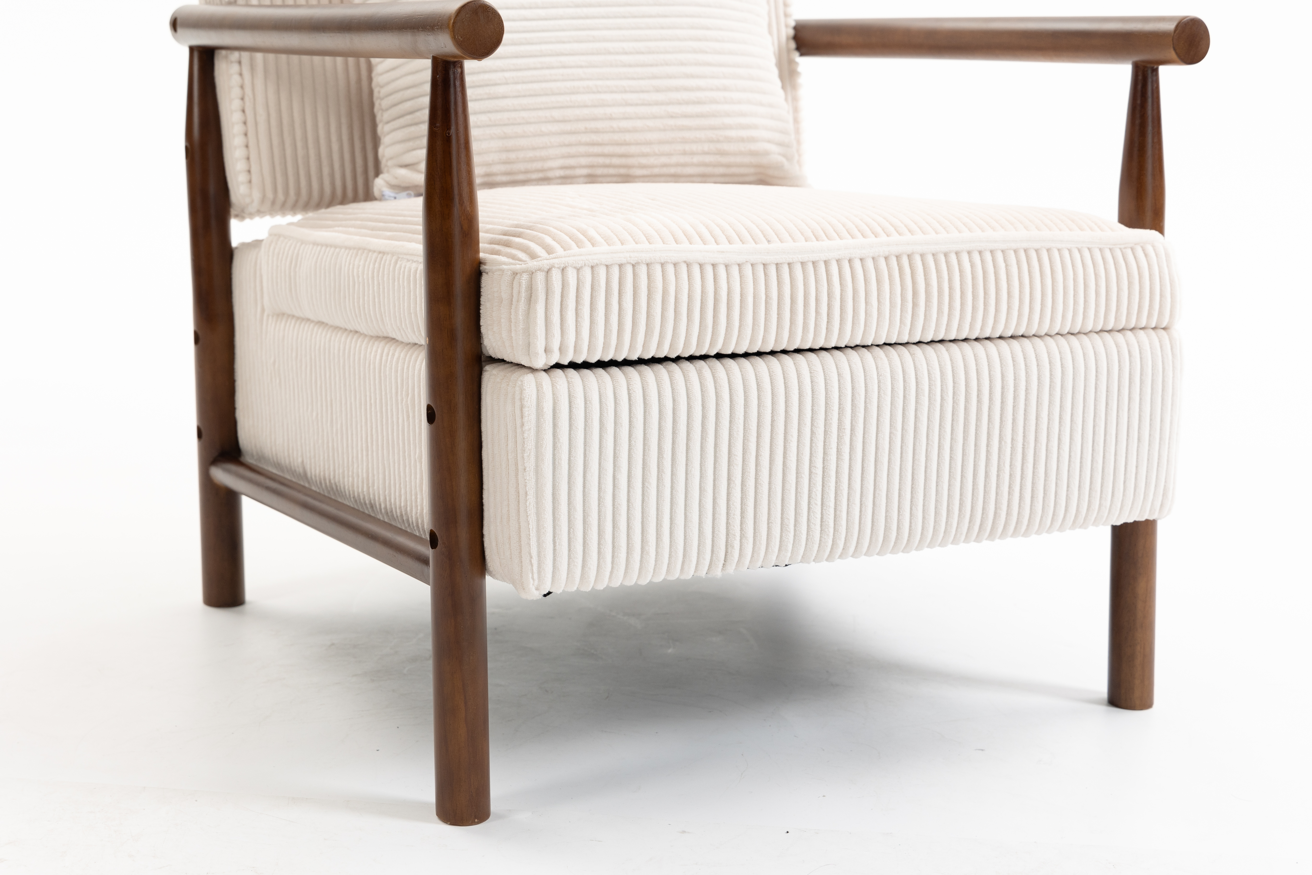 Fauteuil lounge avec repose-pieds, mousse haute densité, tissu doux, rangement dans l'assise, design simple, pour salon et chambre, confort pour sieste, lecture et jeu, capacité de charge élevée, usage quotidien - image 14