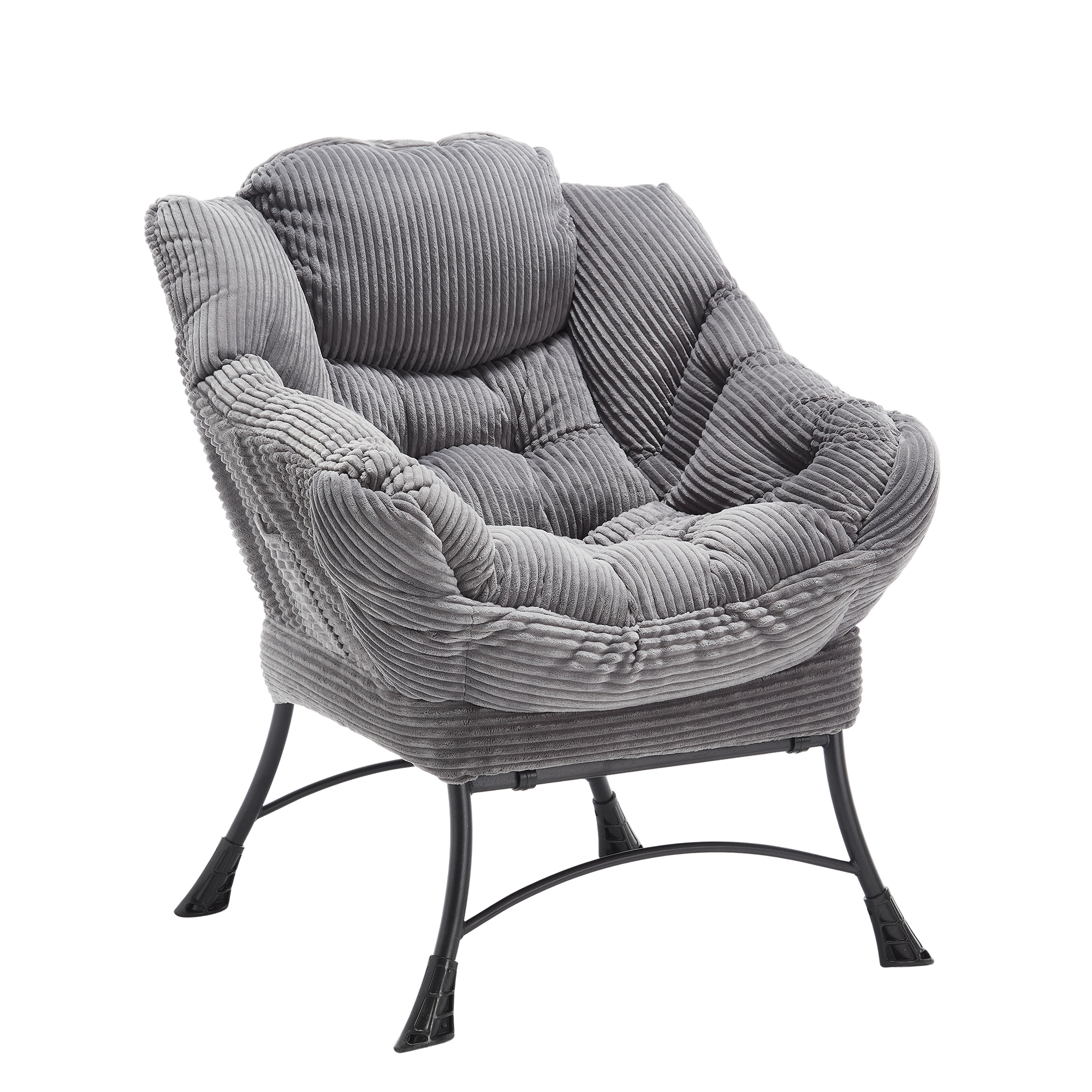 vue d’angle fauteuil avec repose‑pied