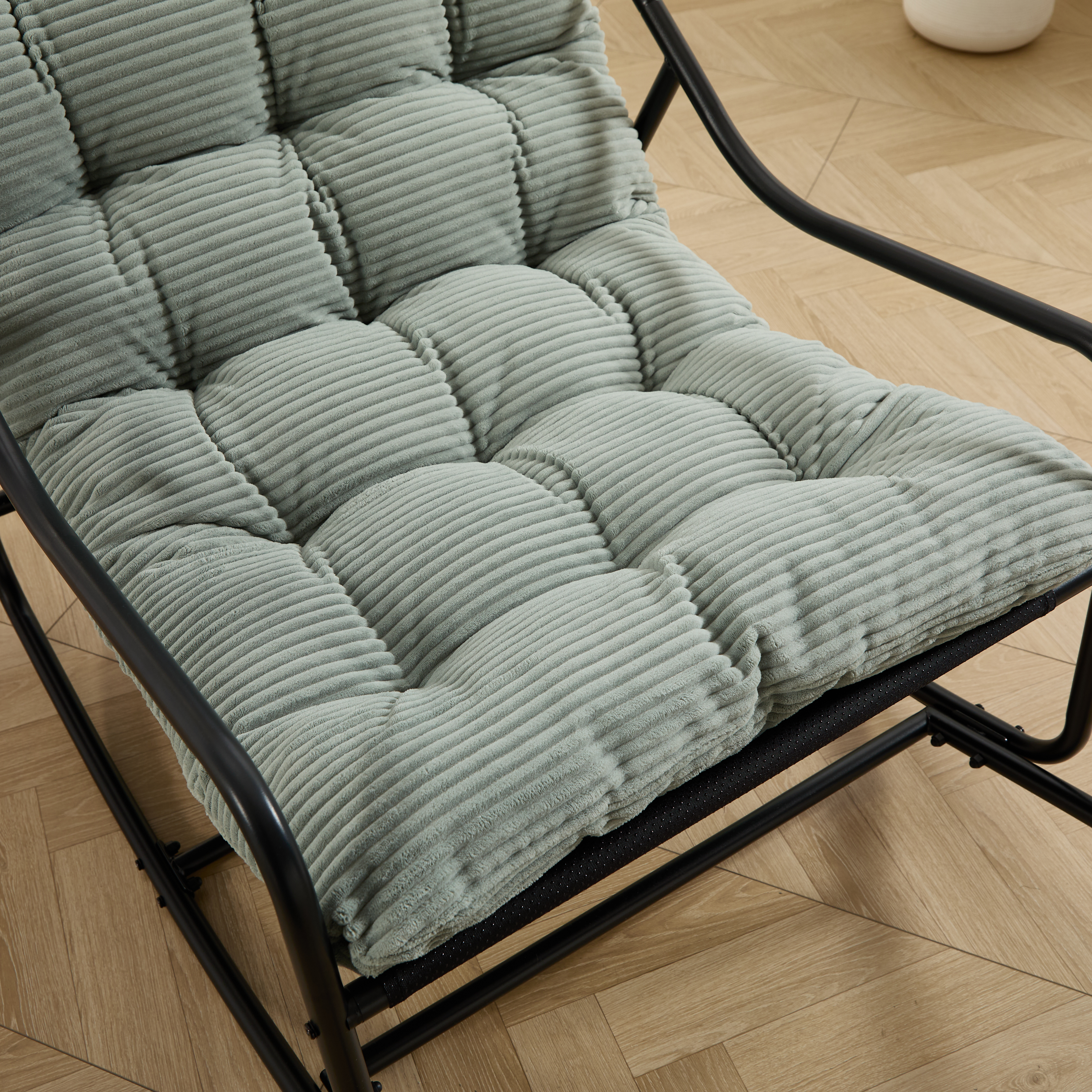 Fauteuil à bascule avec repose‑pied vue générale