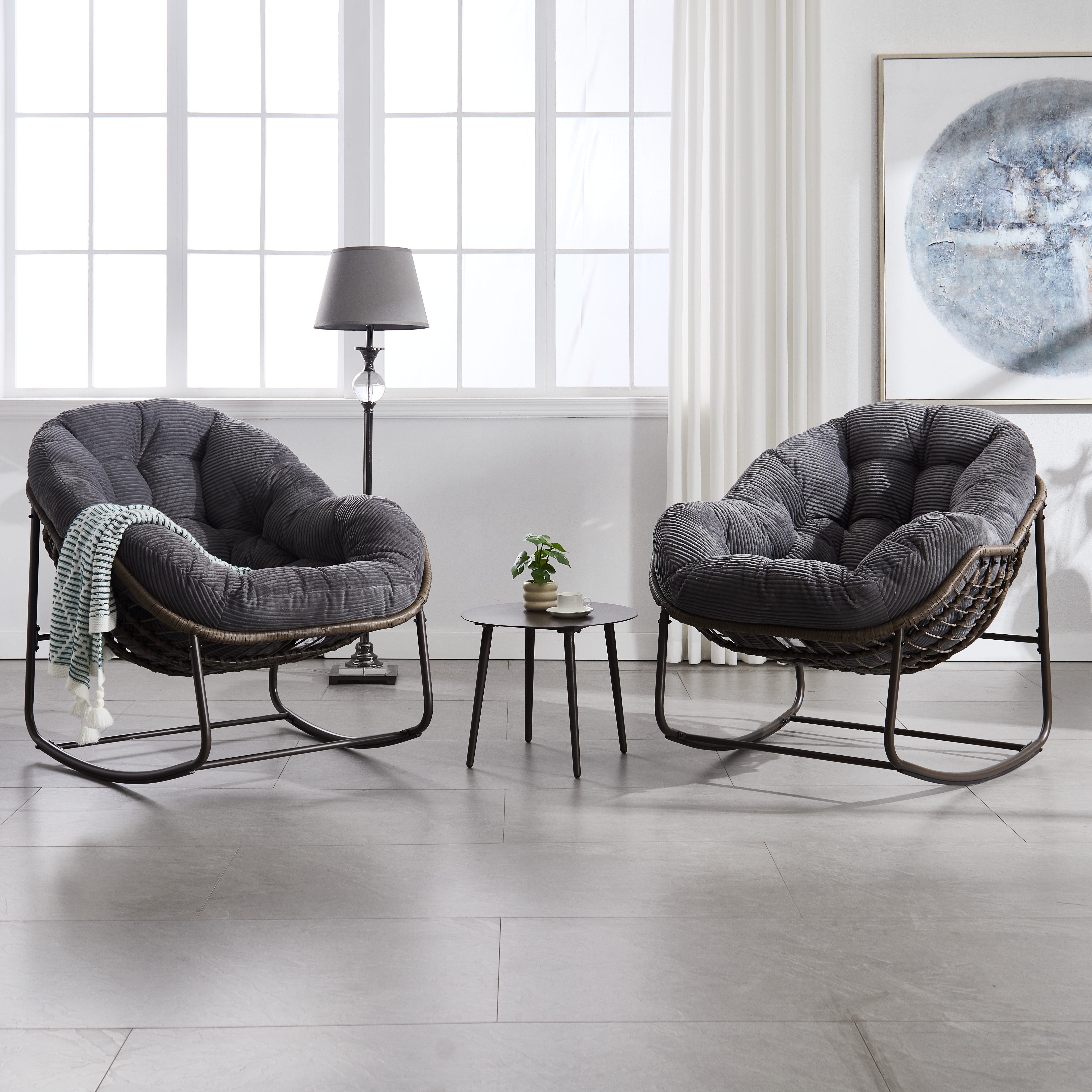 Détail du fauteuil à bascule