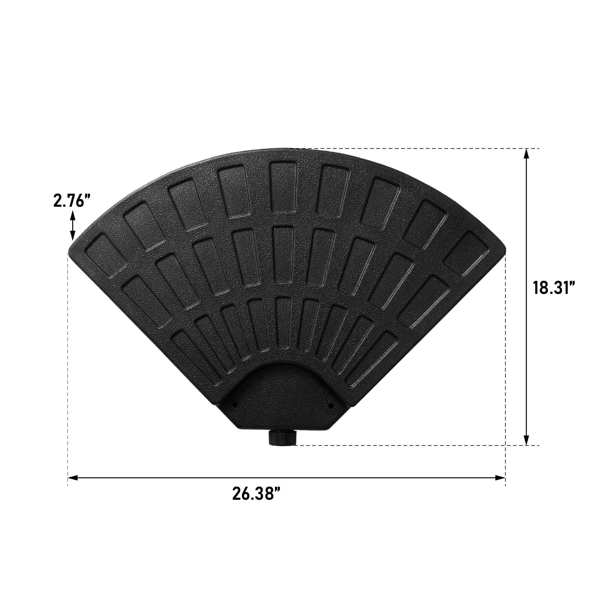 Dimensions du parasol