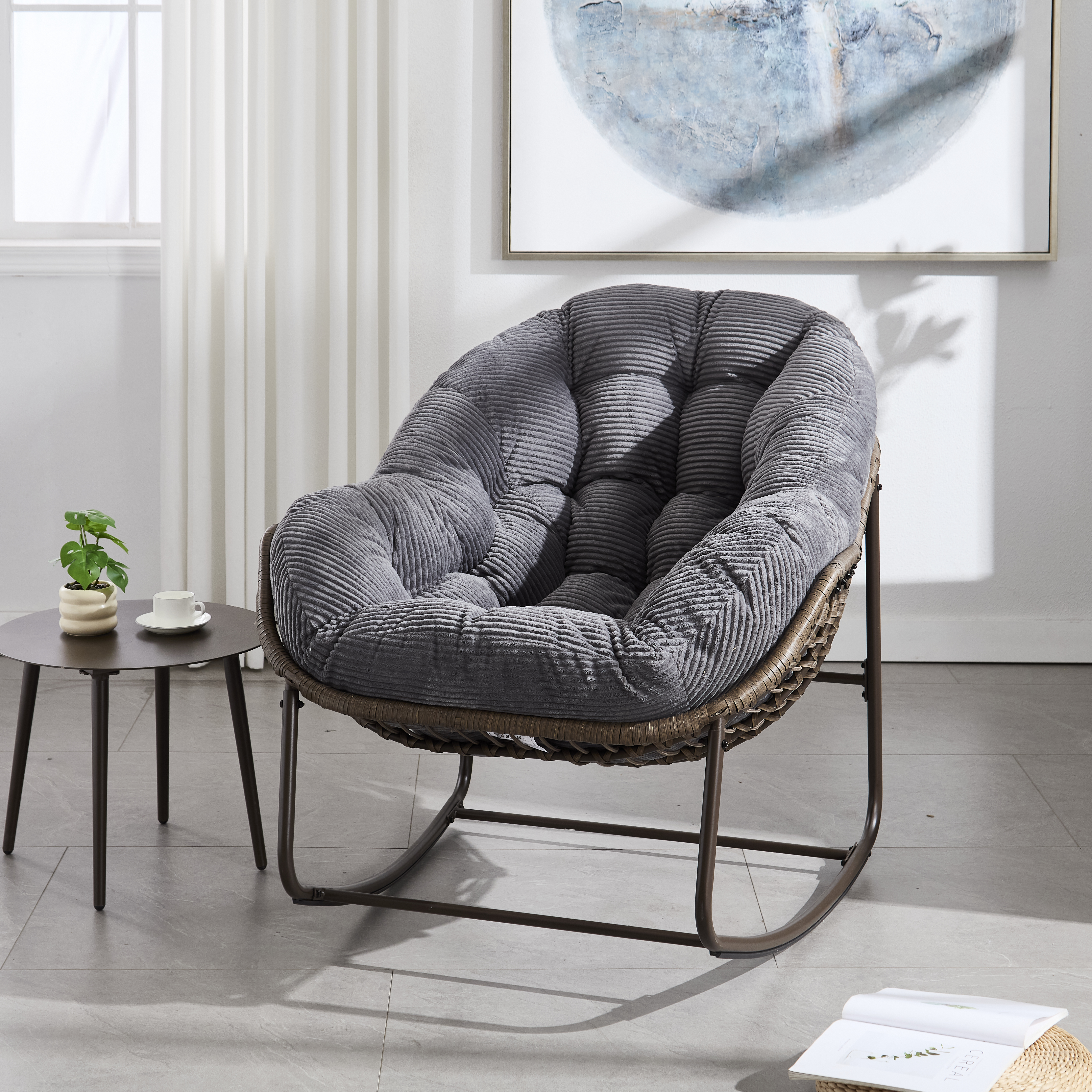 Vue principale du fauteuil à bascule