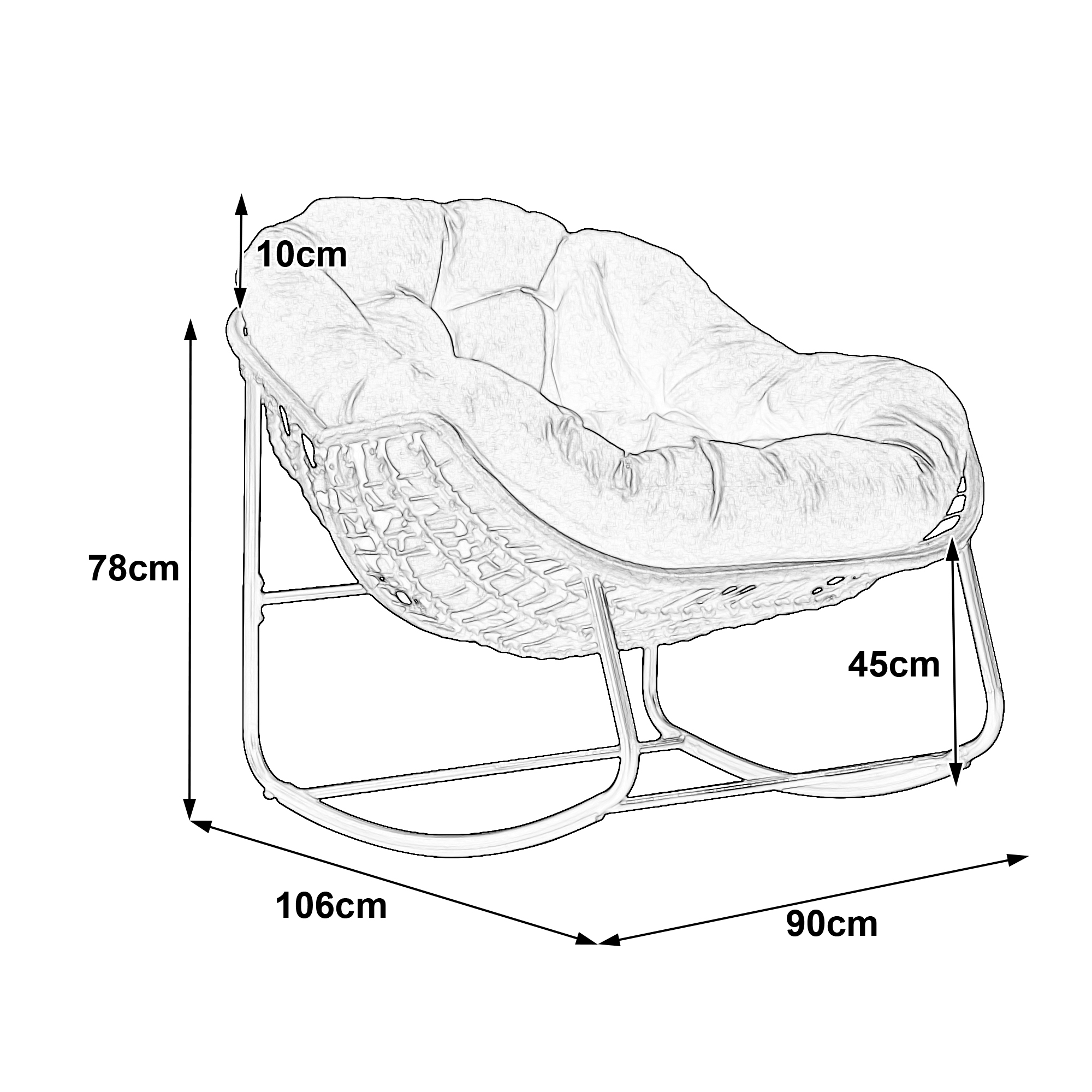 Assise extra‑large confortable pour différentes morphologies