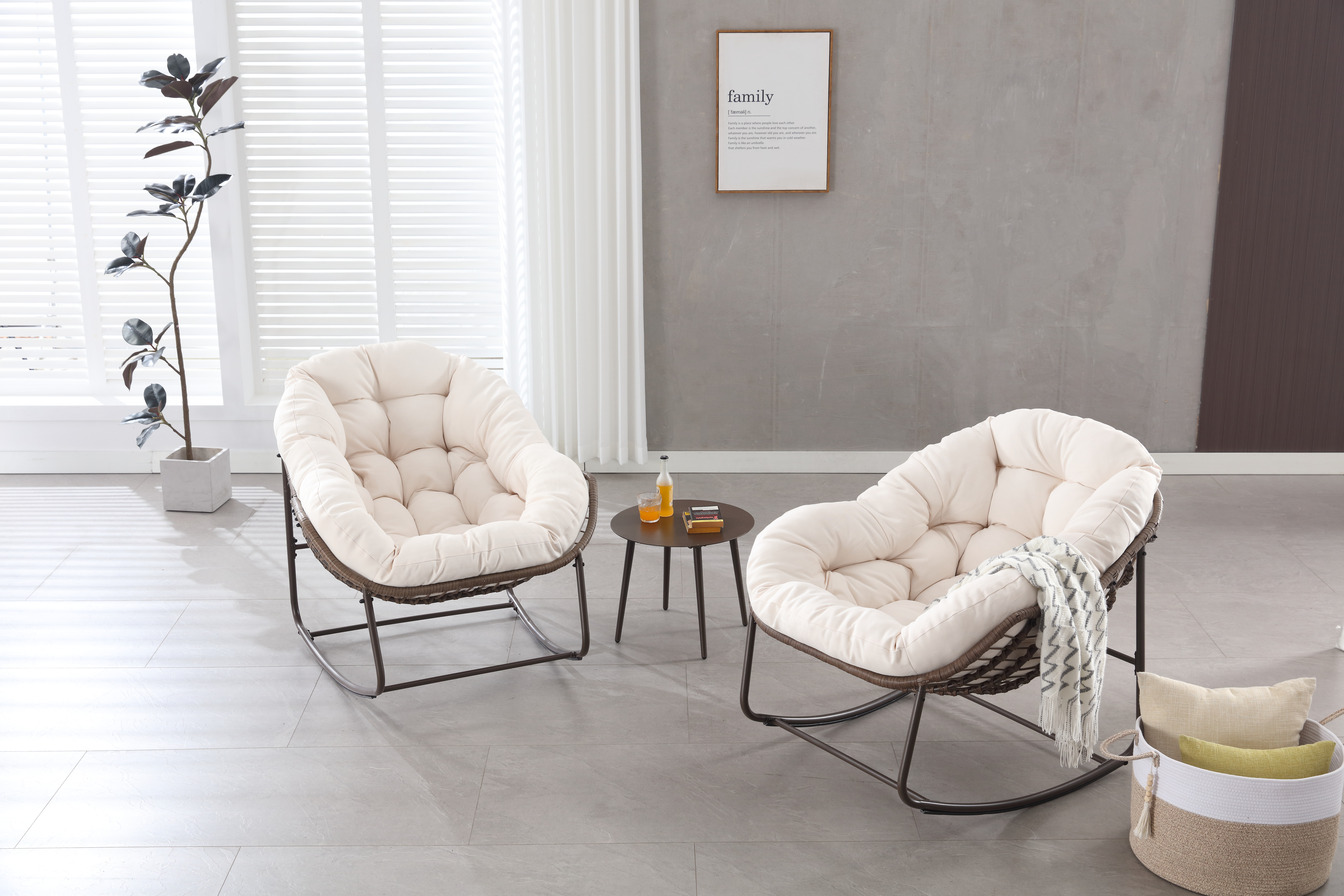 Détail du fauteuil à bascule