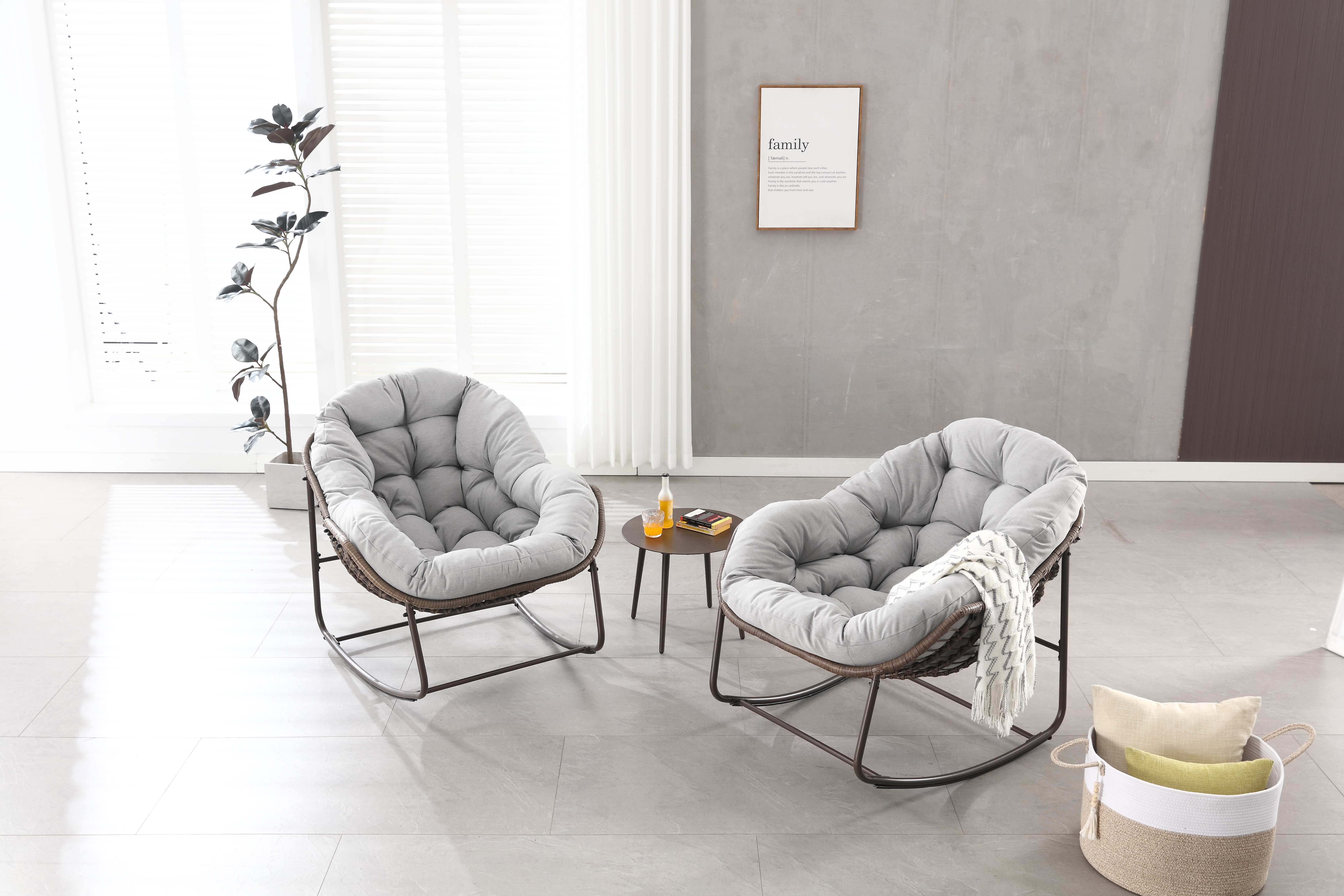 Détail du fauteuil à bascule