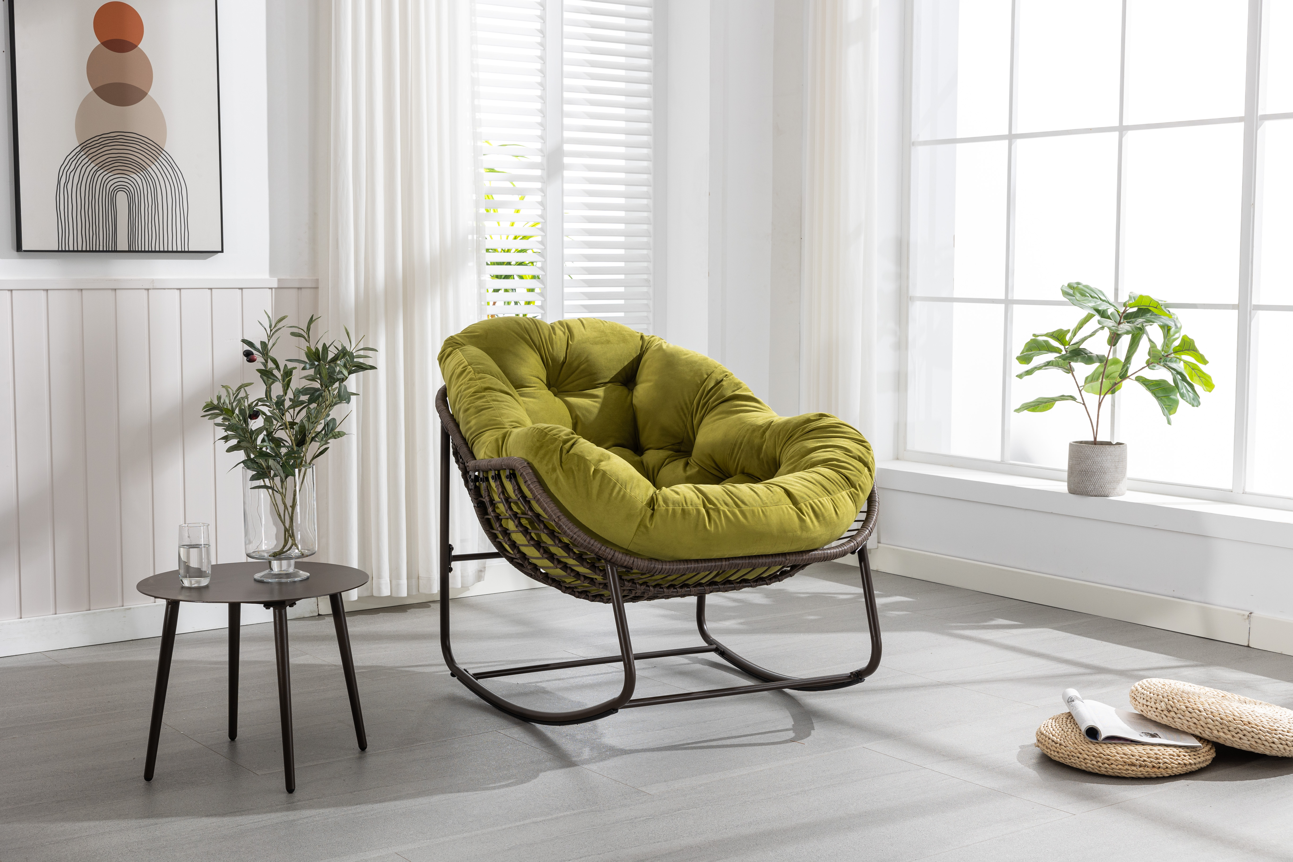 Vue principale du fauteuil à bascule