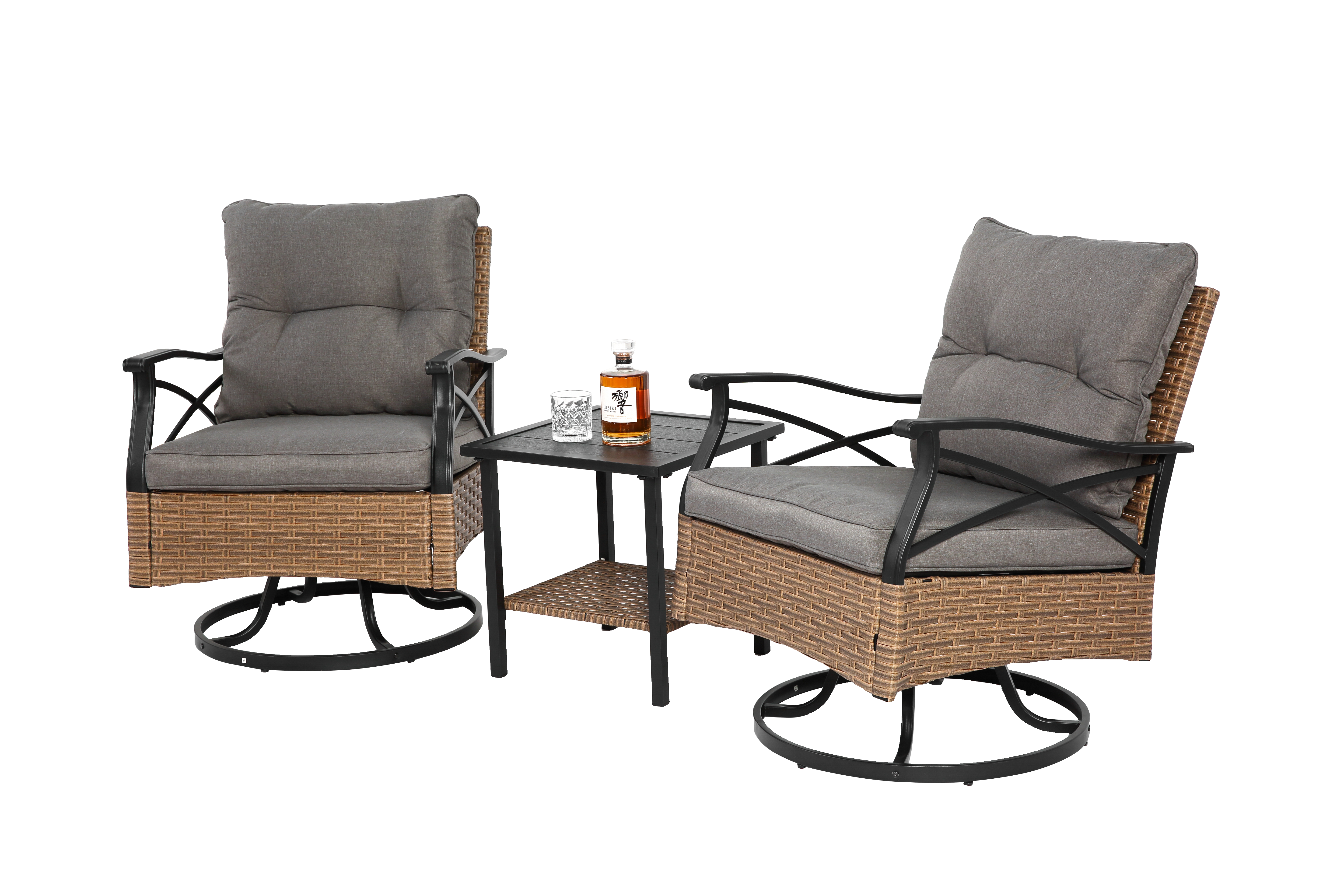 Fauteuil pivotant extérieur vue générale