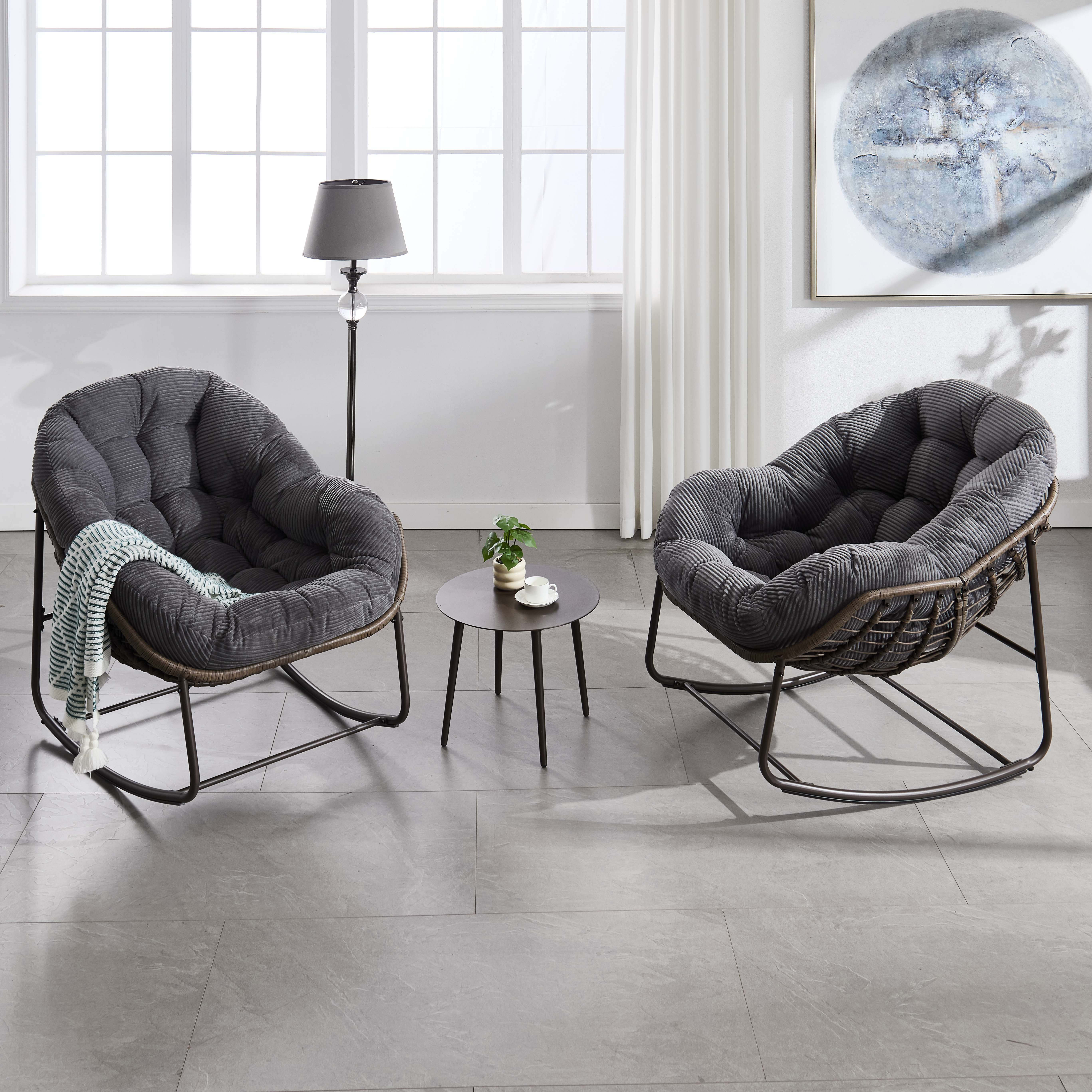 Détail du fauteuil à bascule