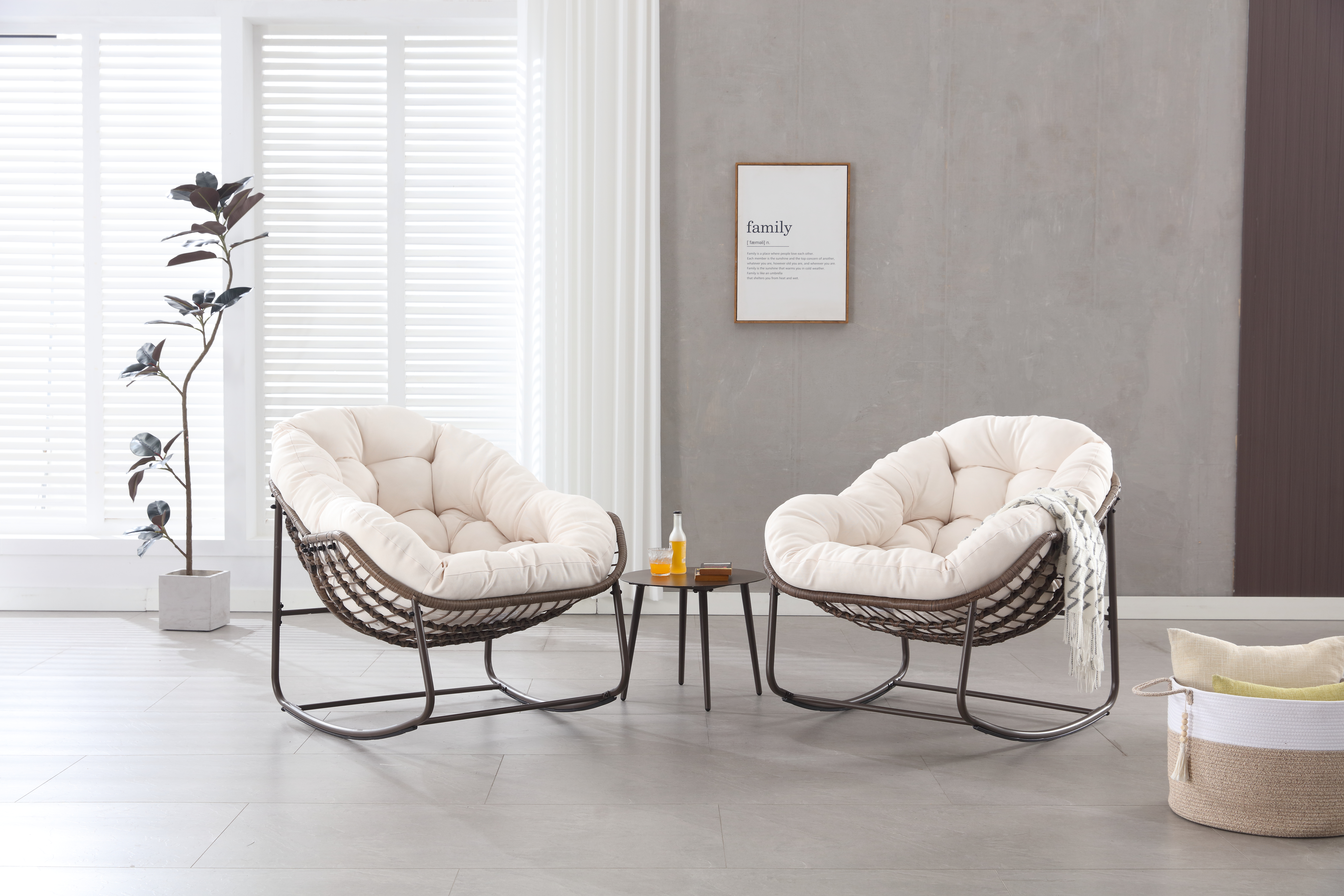 Détail du fauteuil à bascule