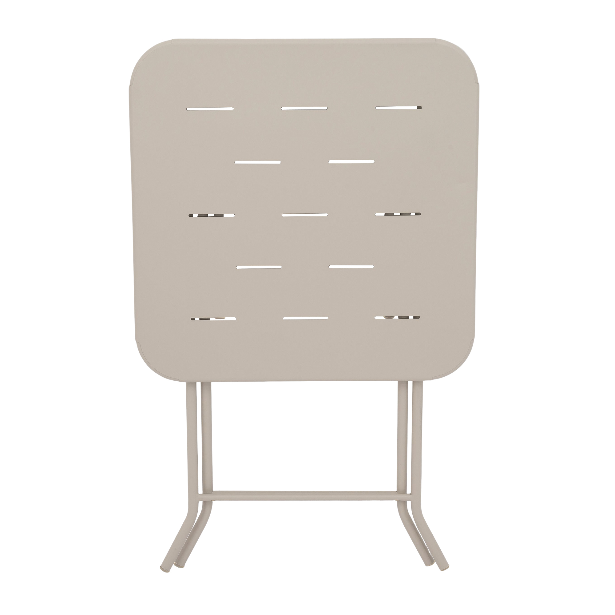 1 table et 2 chaises pliantes en acier couleur vive