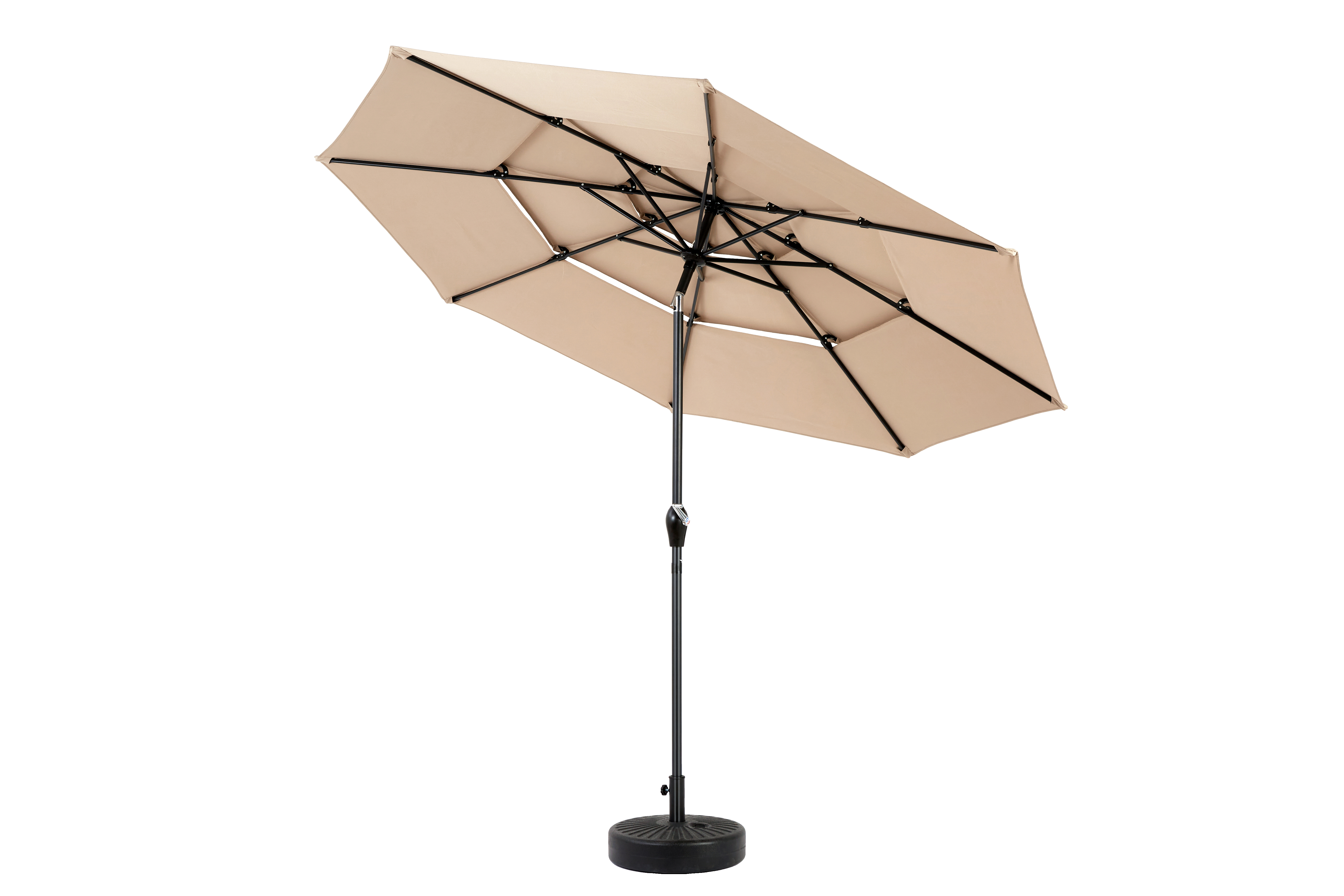 Cadre aluminium 8 baleines anti‑rouille pour jardin‑terrasse‑piscine
