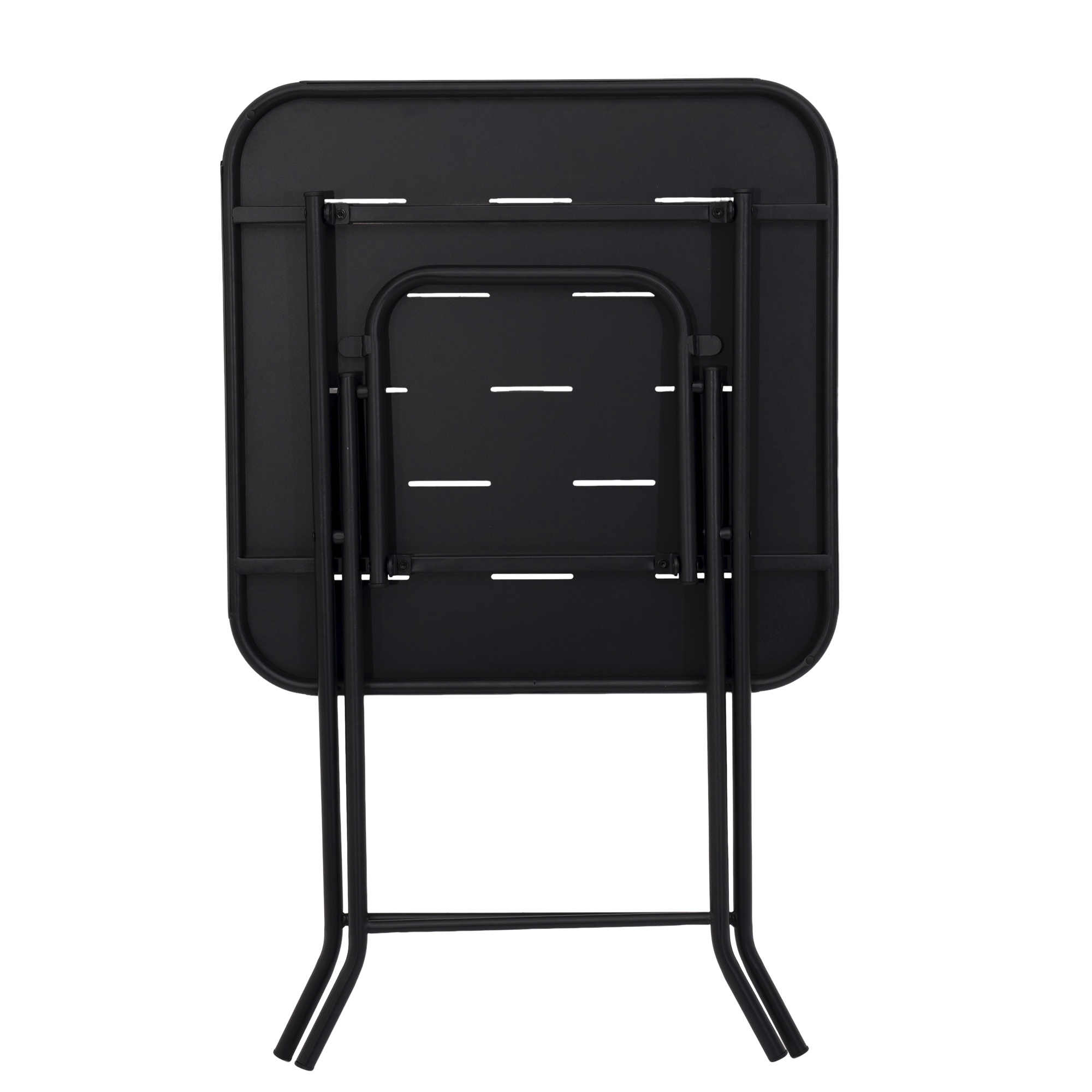 1 table et 2 chaises pliantes en acier couleur vive