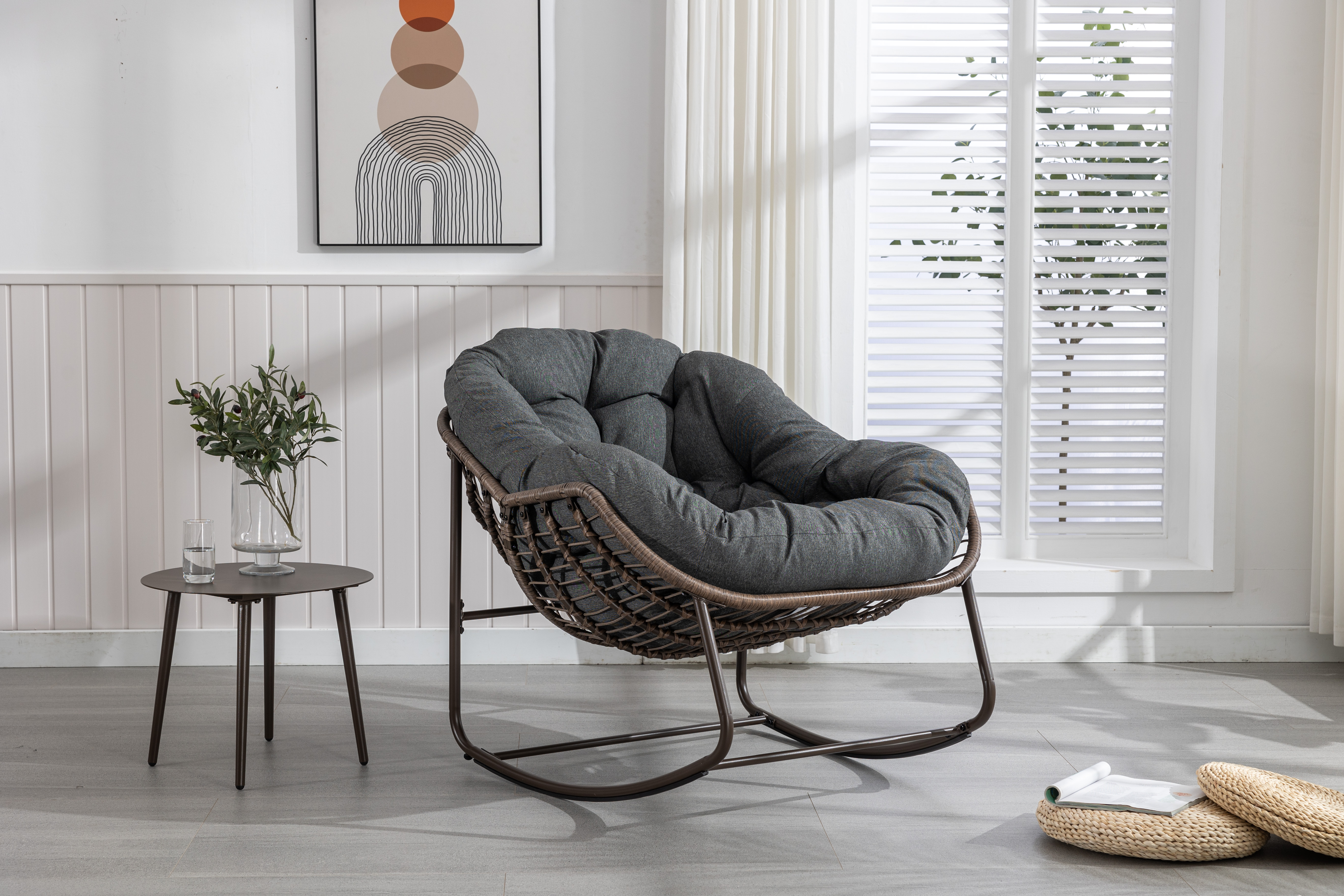 Vue principale du fauteuil à bascule