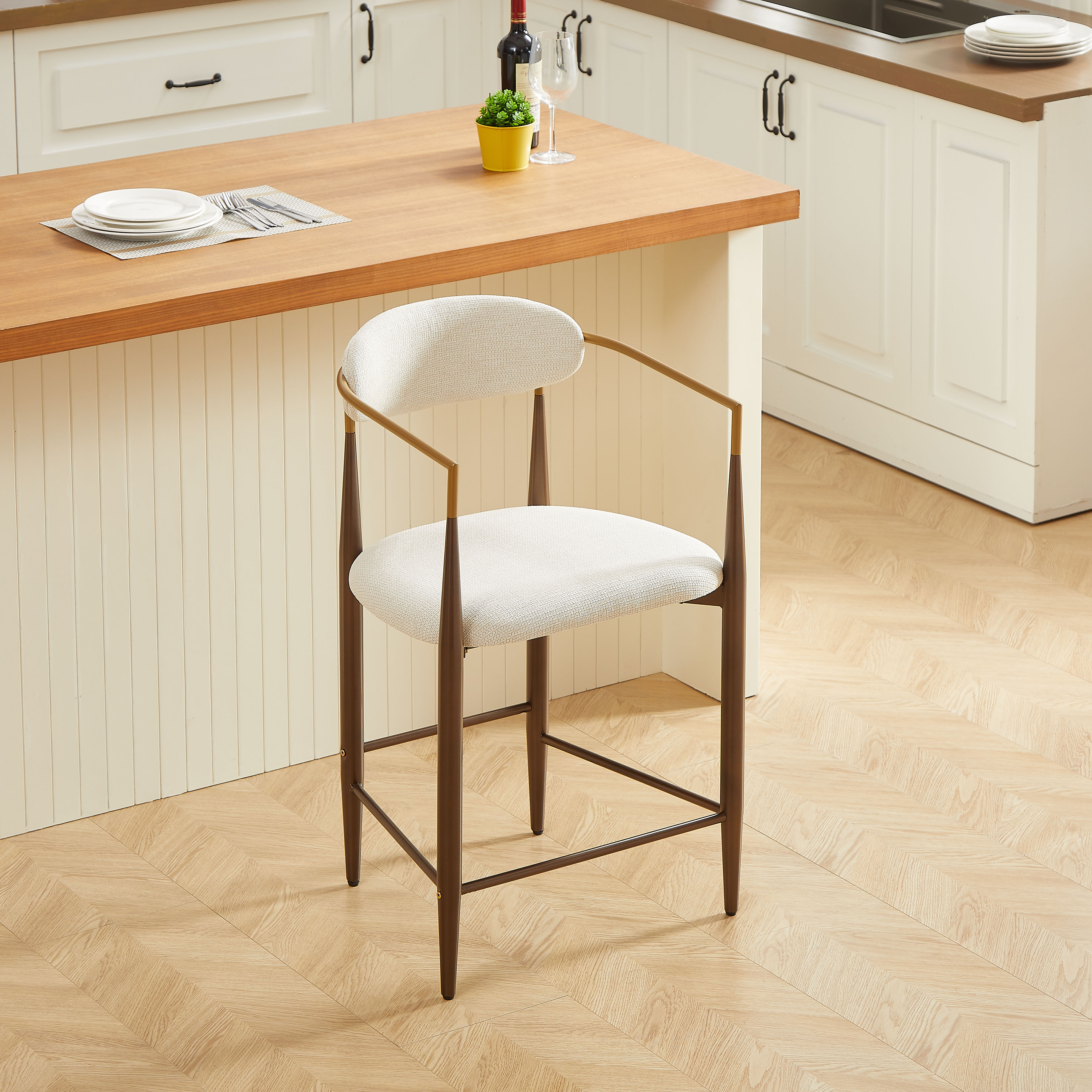 Détail du tabouret de bar