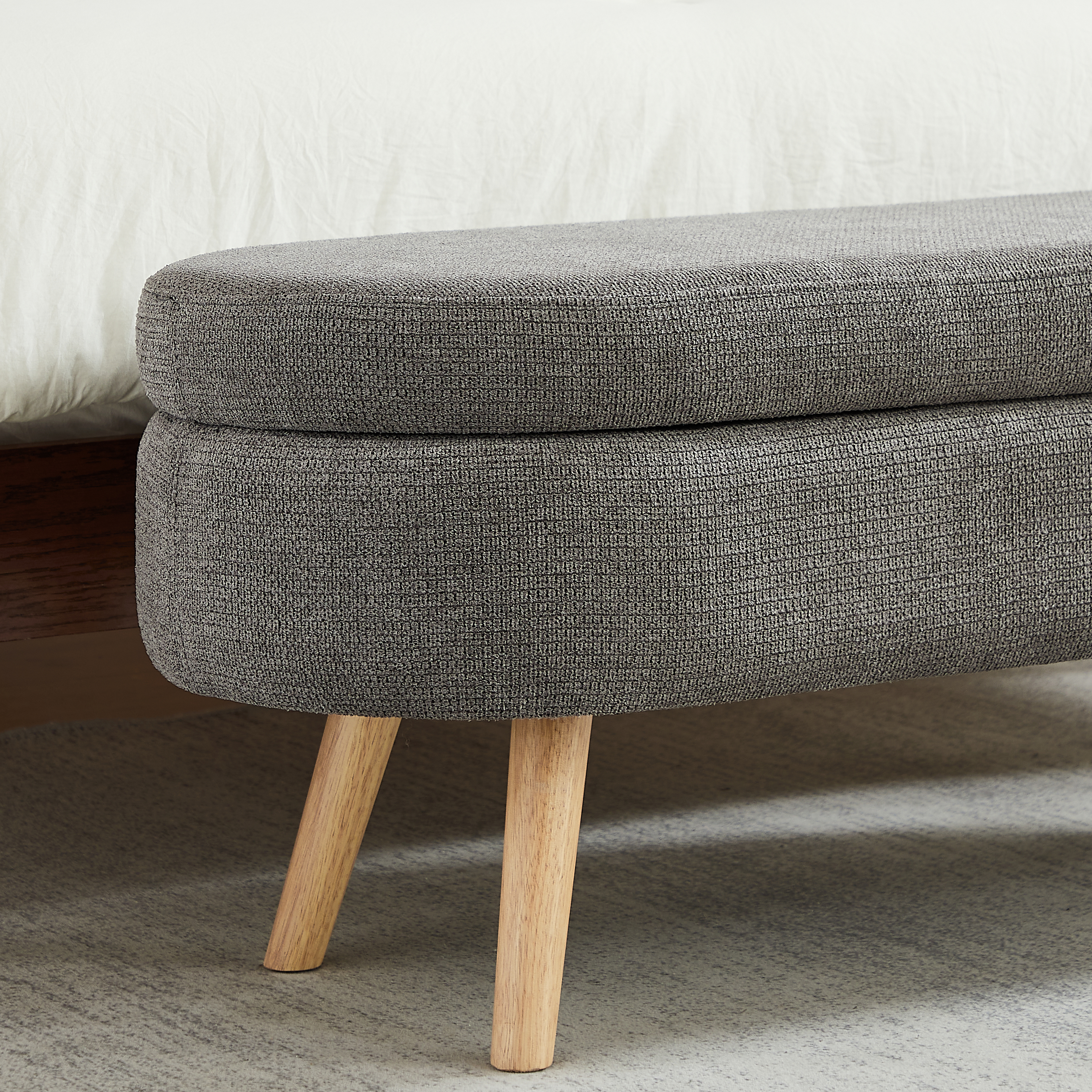 Image 12 – Banc coffre 110 cm en chenille