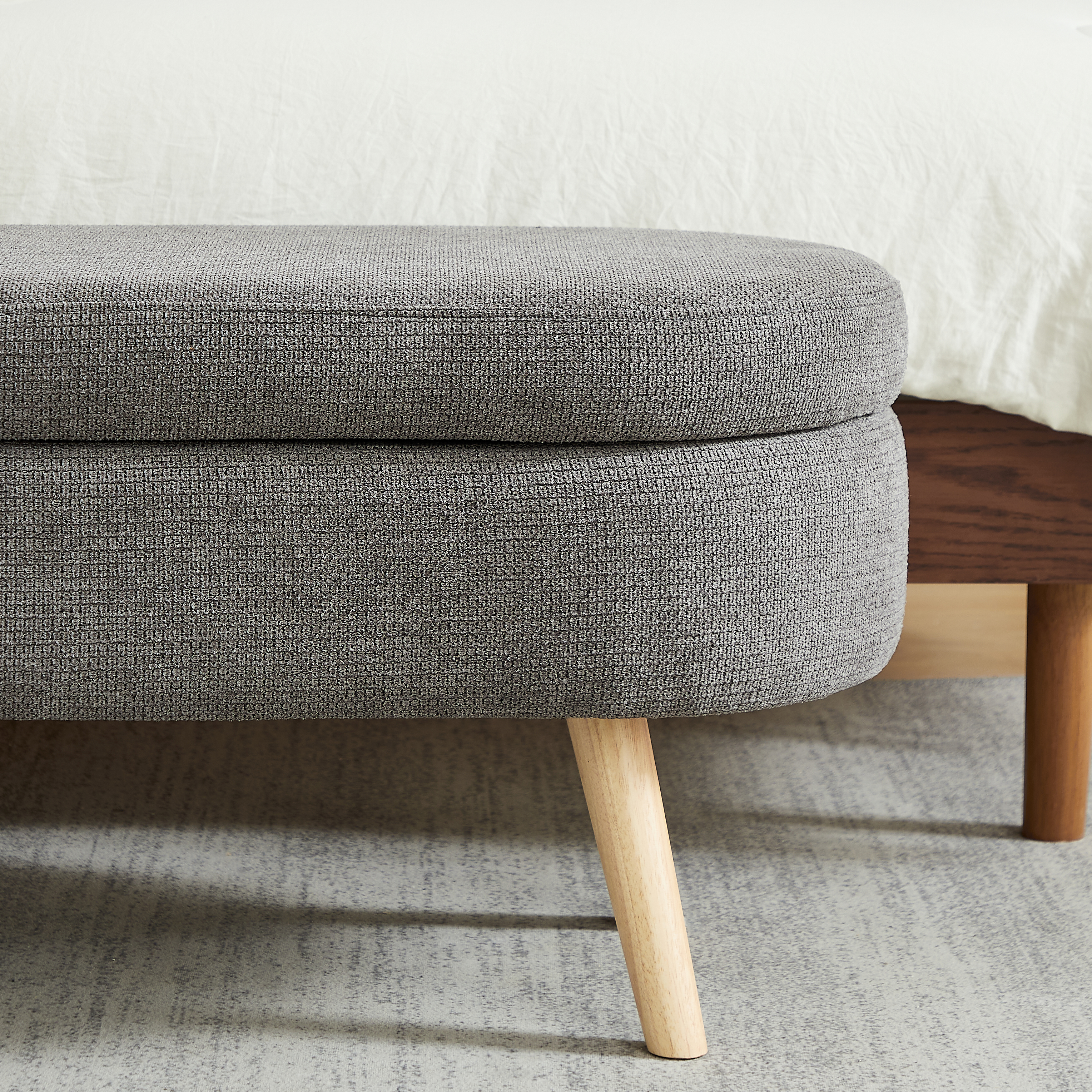 Image 14 – Banc coffre 110 cm en chenille