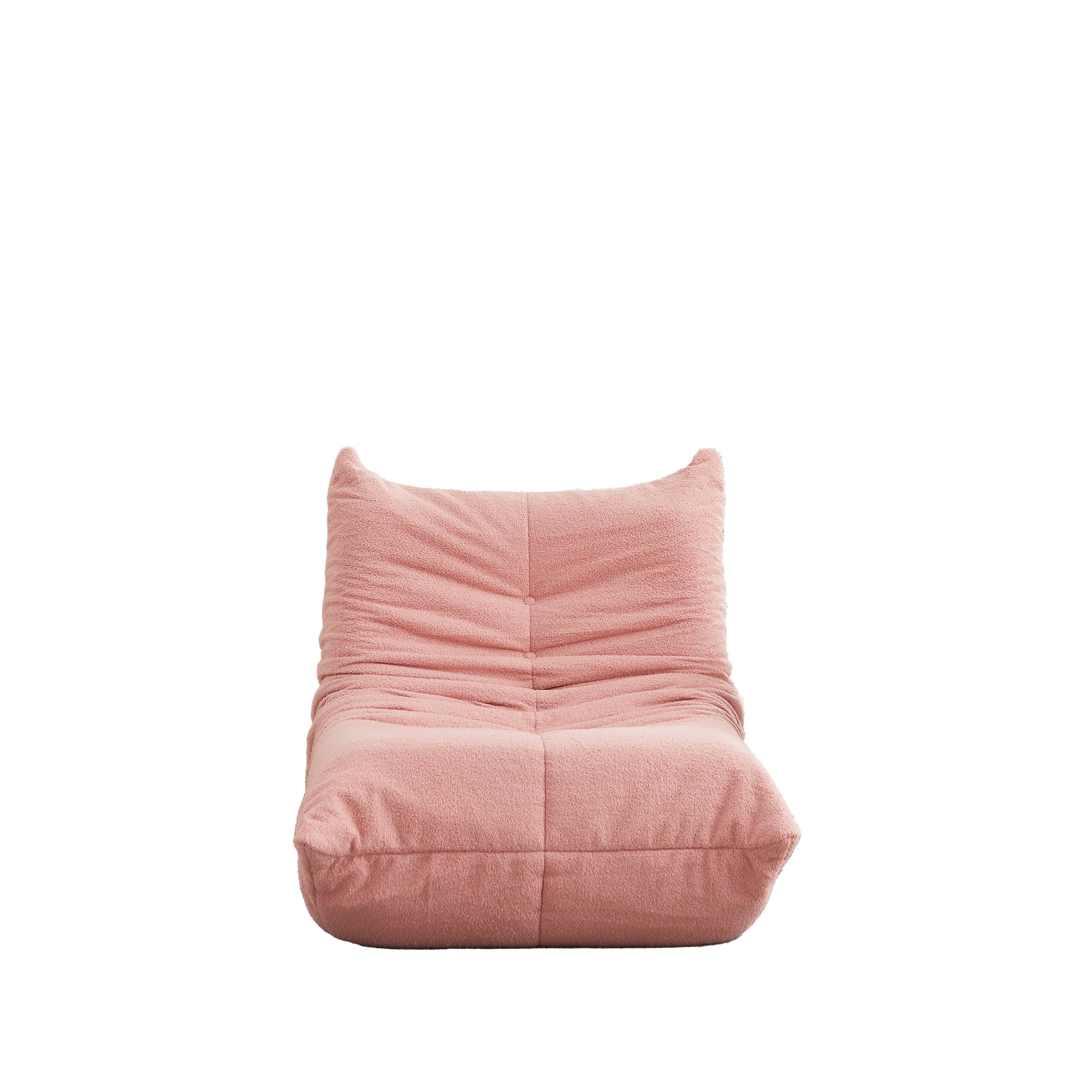 Fauteuil chenille rose en forme de chenille sans accoudoirs - vue 4