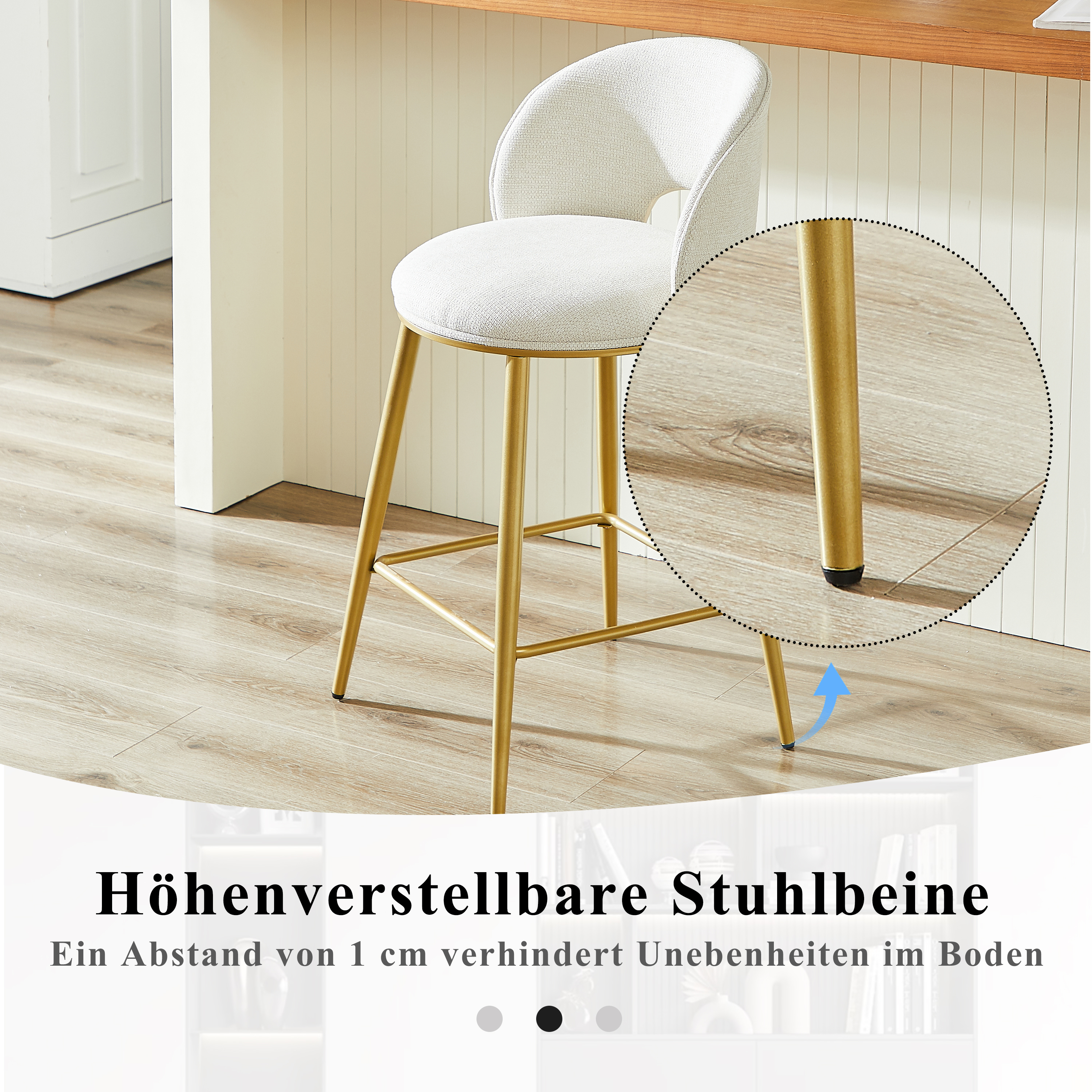 Détail du tabouret de bar