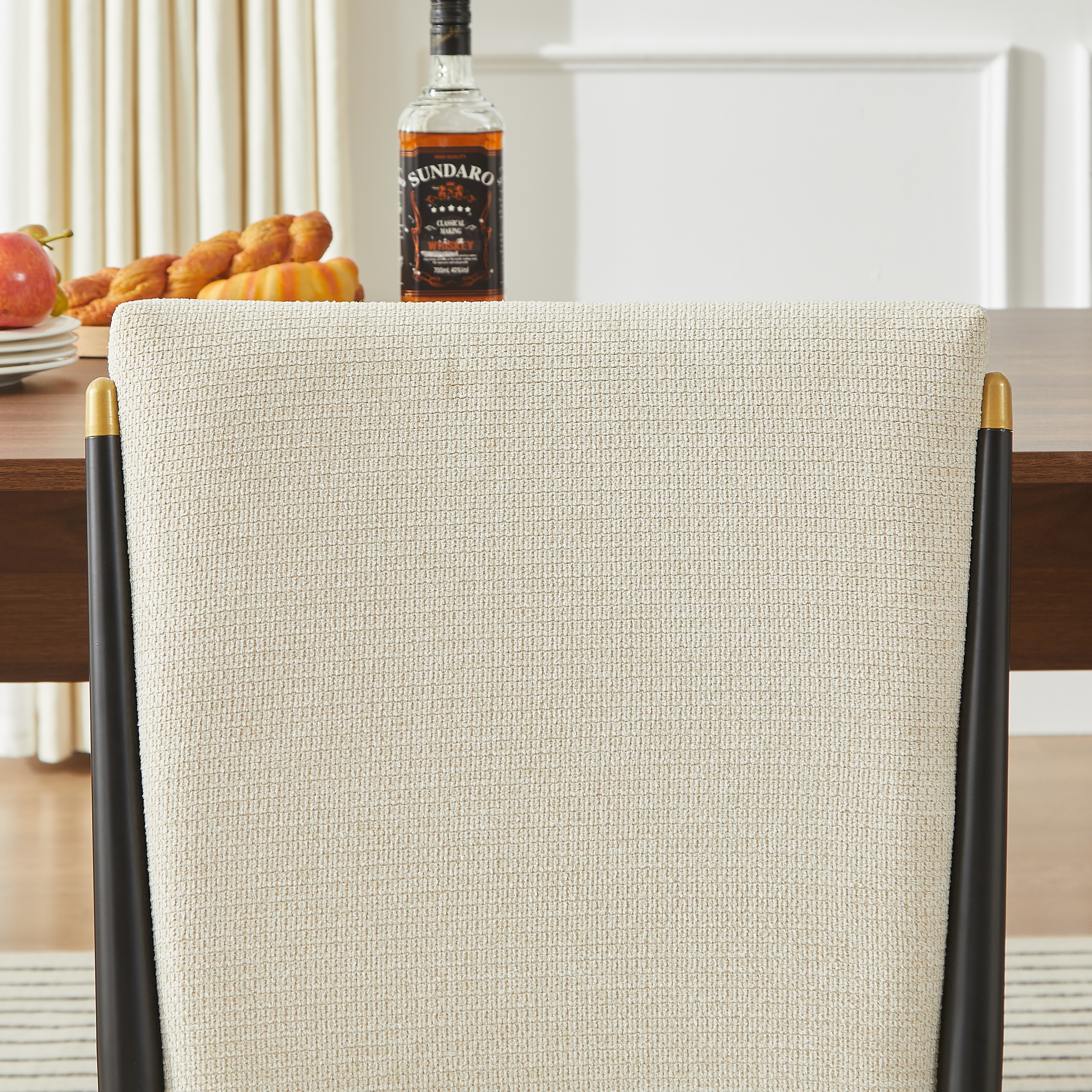 lot de 2 chaises salle à manger design minimaliste adapté au goût européen