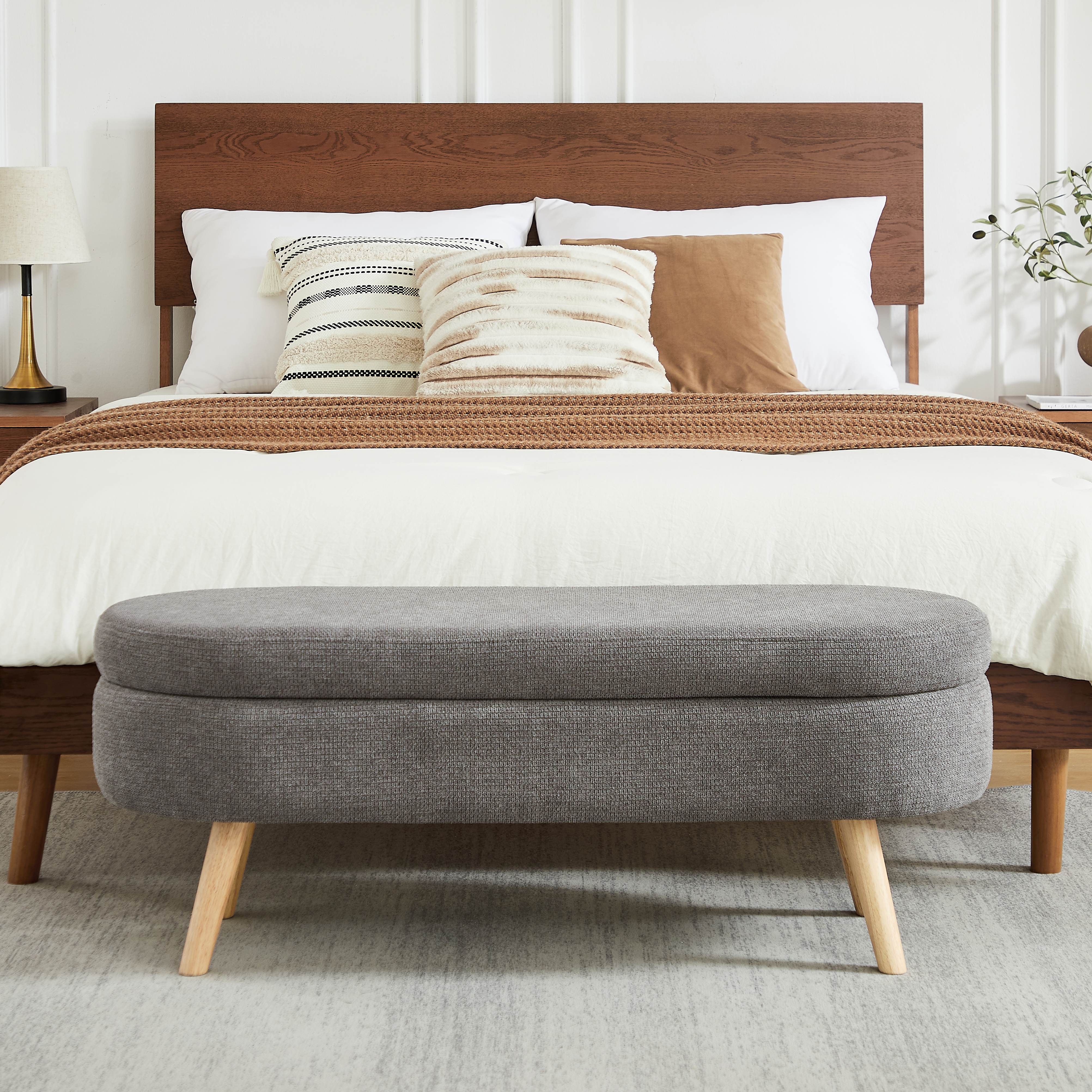 Image 8 – Banc coffre 110 cm en chenille
