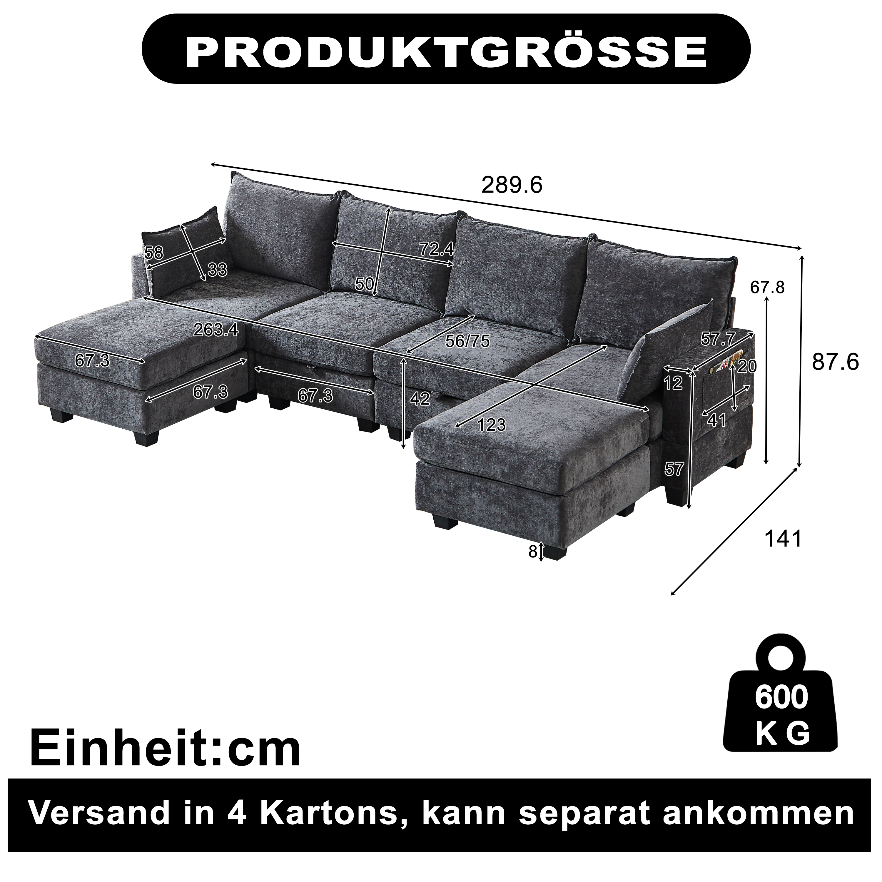 Canapé convertible modulable