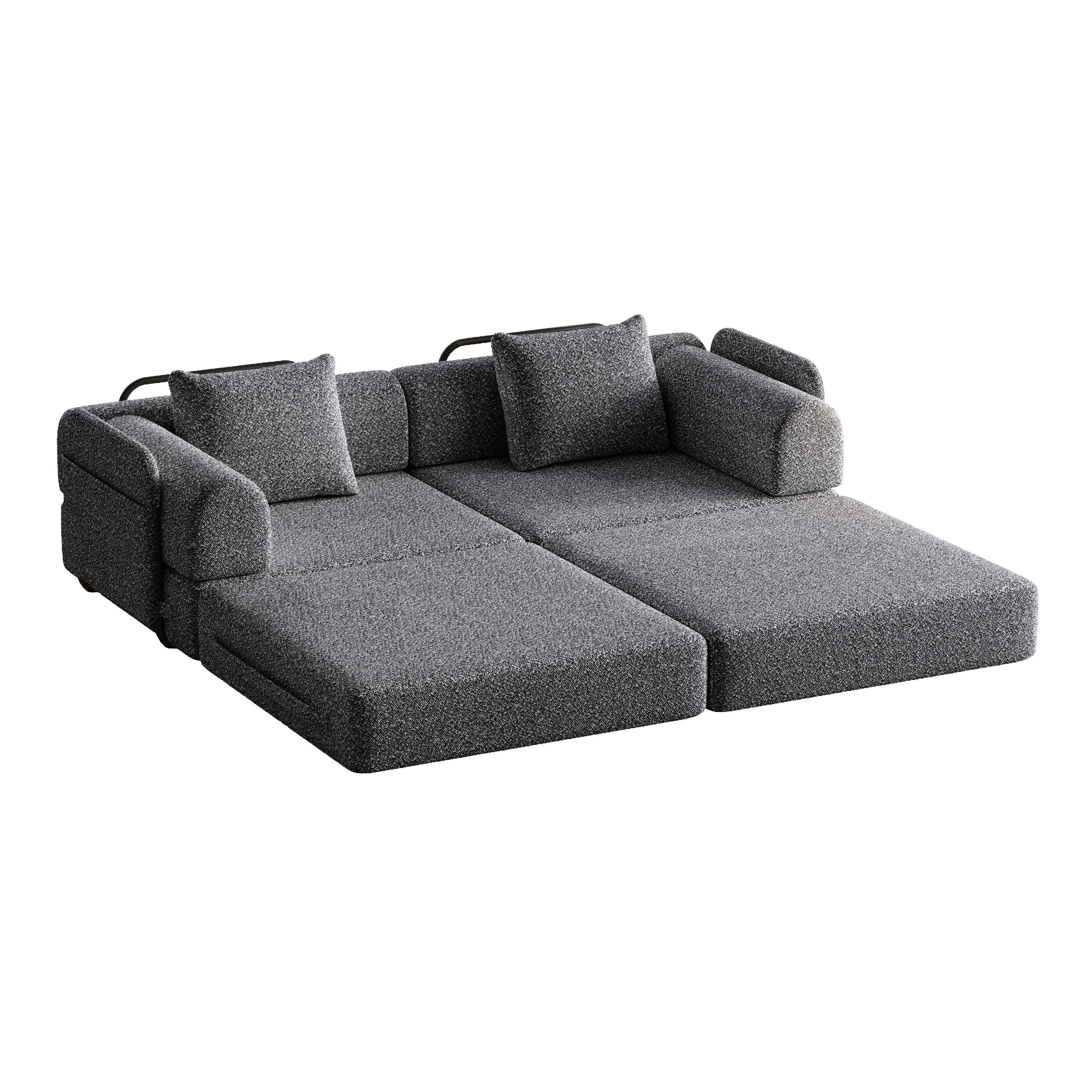 Détail du canapé convertible