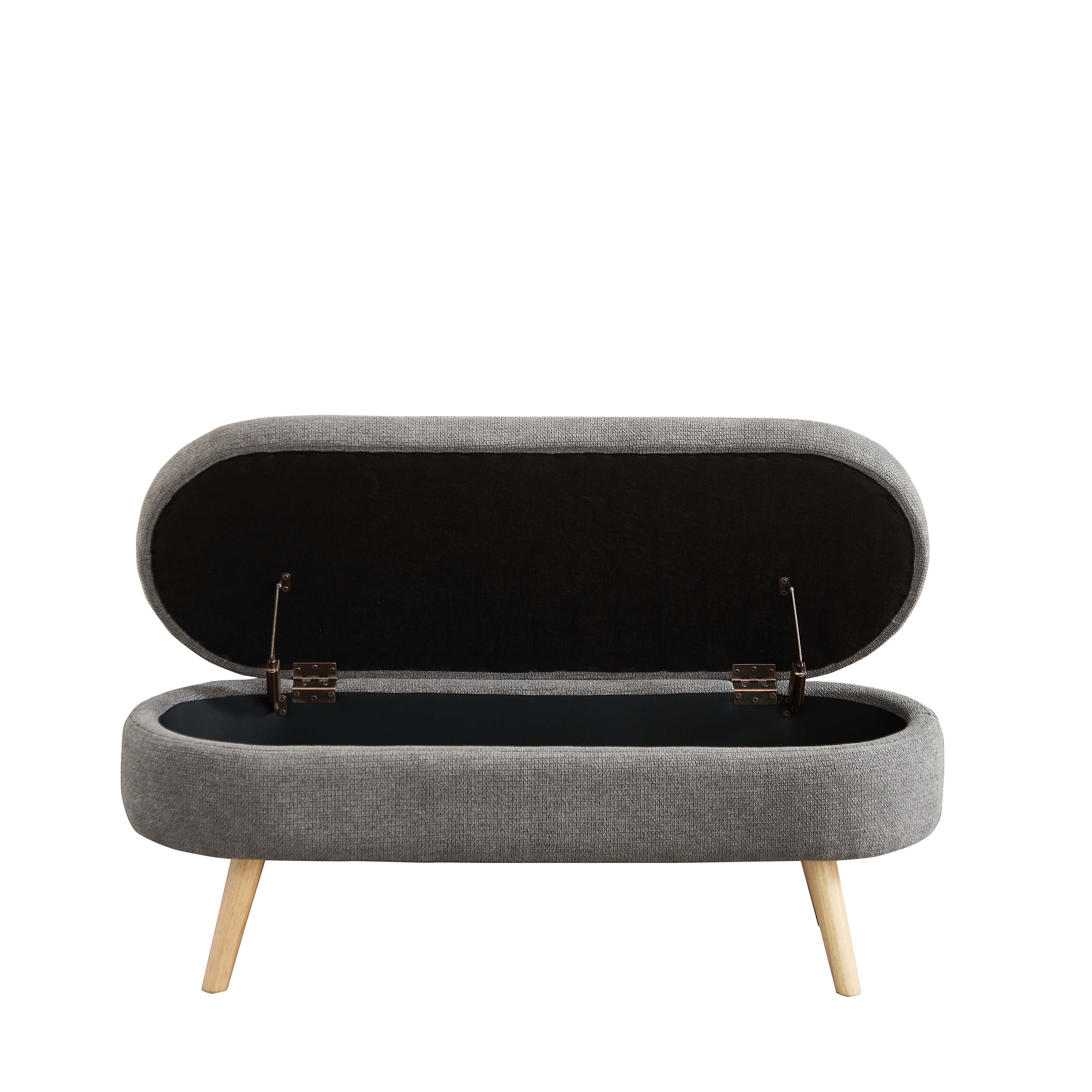 Image 3 – Banc coffre 110 cm en chenille