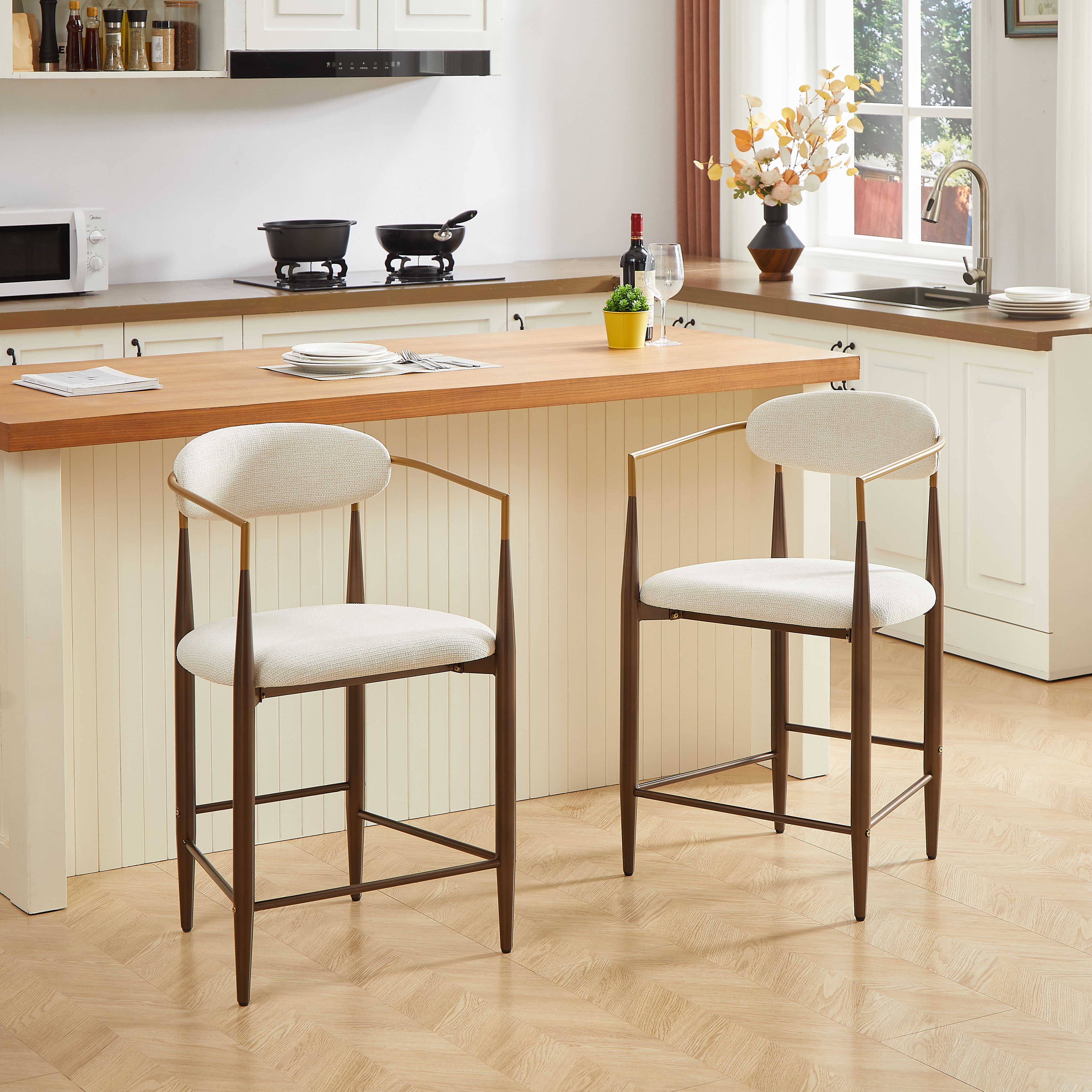 Détail du tabouret de bar
