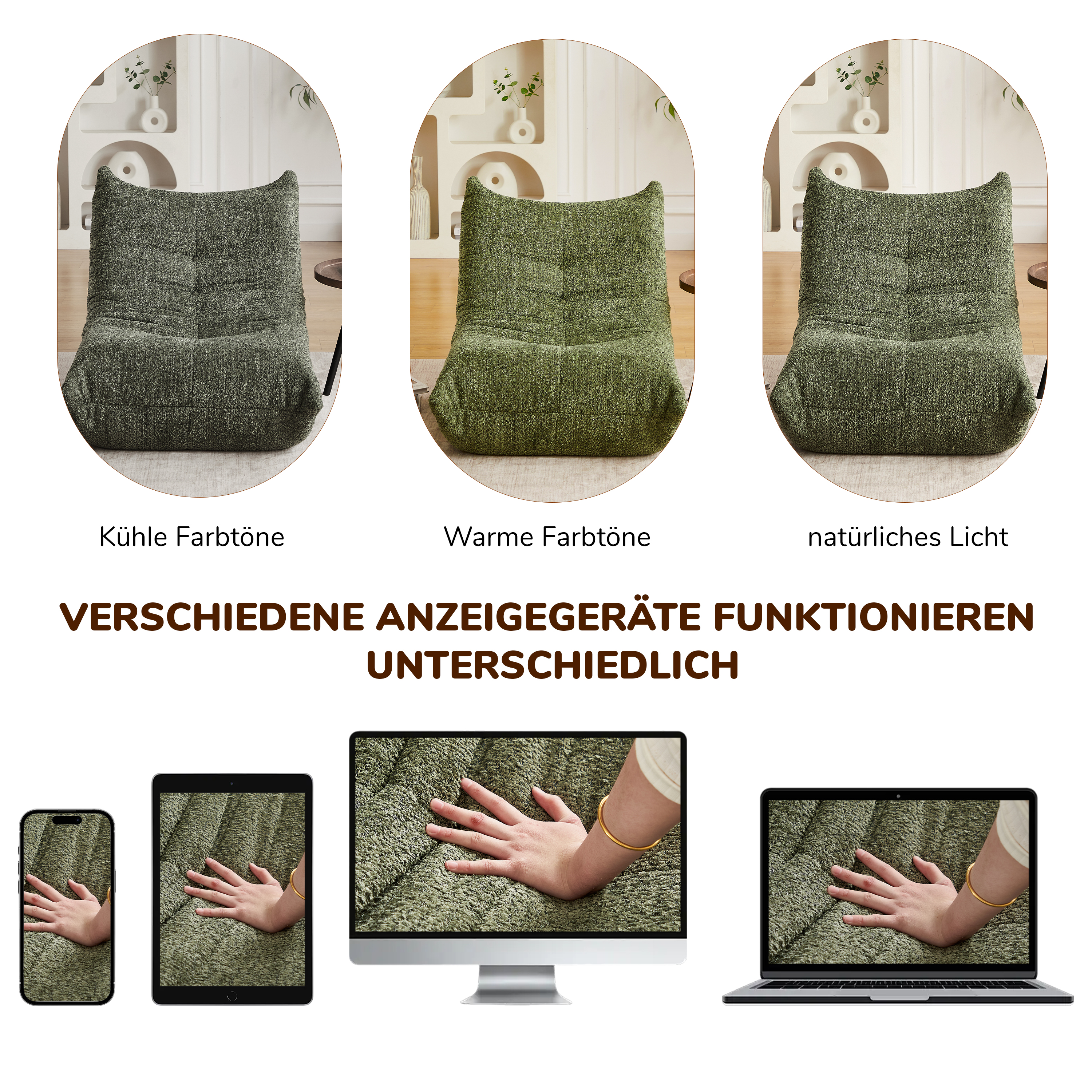 Détail du fauteuil lounge