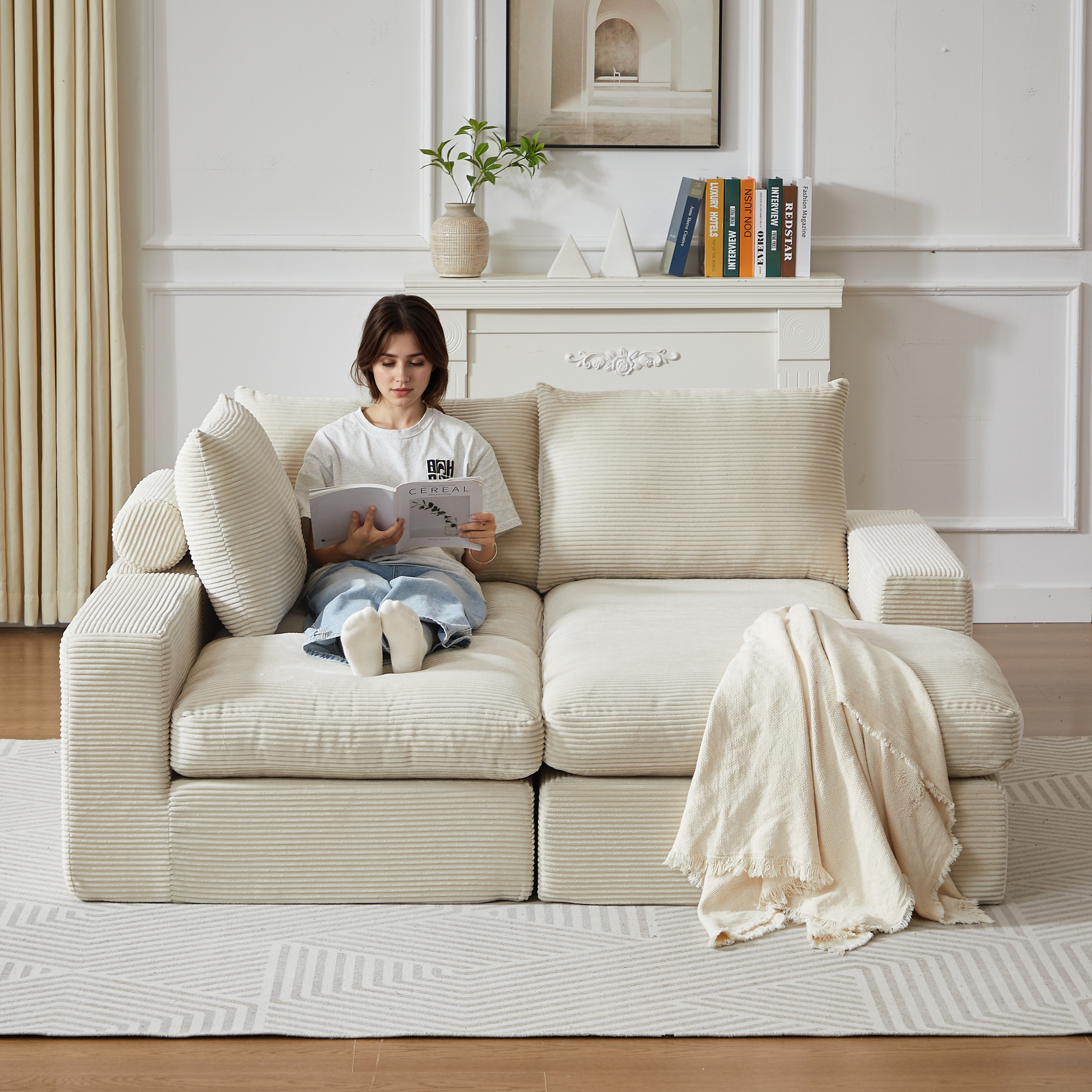 Canapé avec position de repos interchangeable vue 4