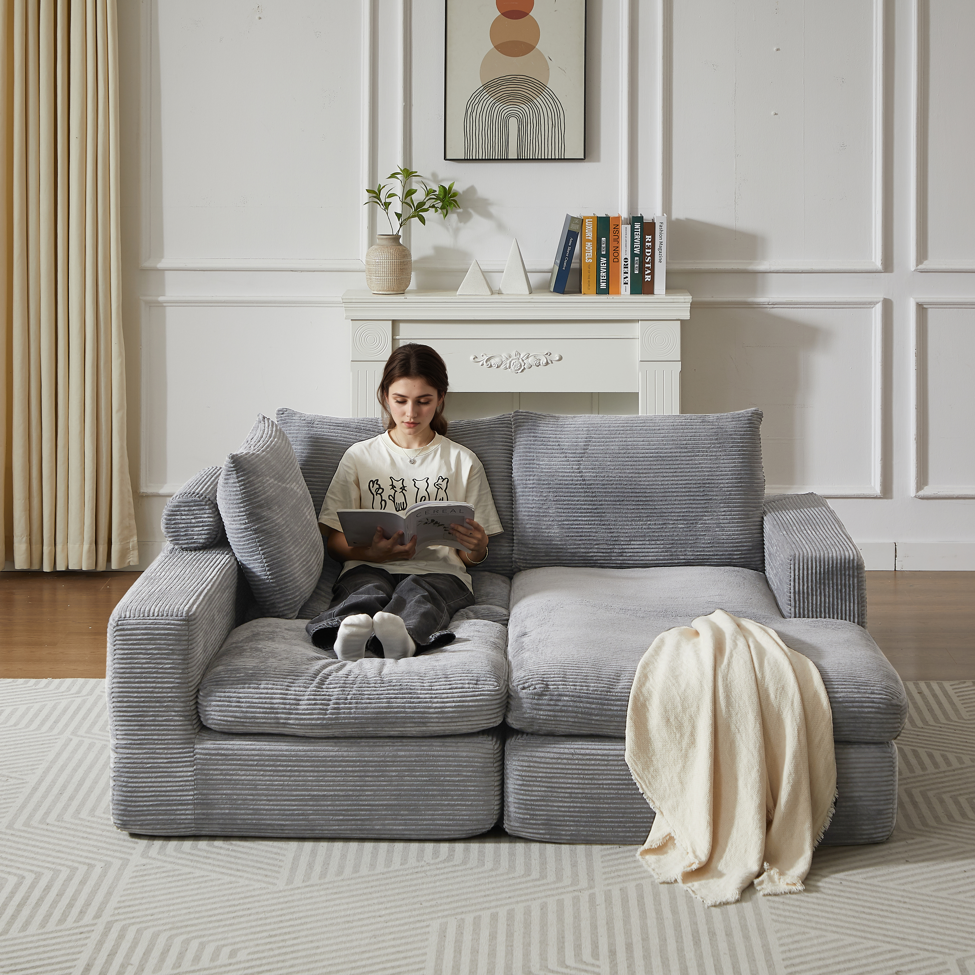 Canapé avec places de repos interchangeables vue 3