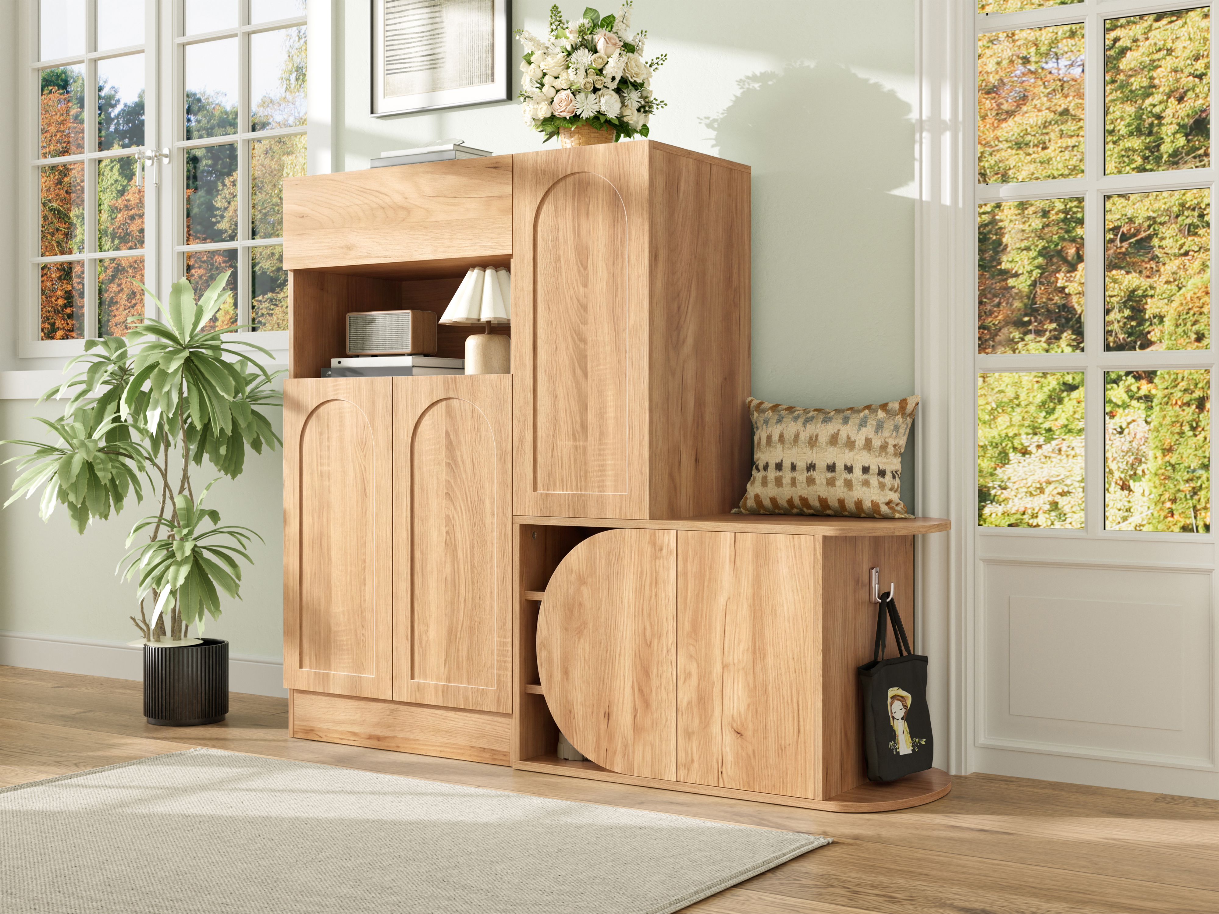 5 portes avec rangement intérieur spacieux