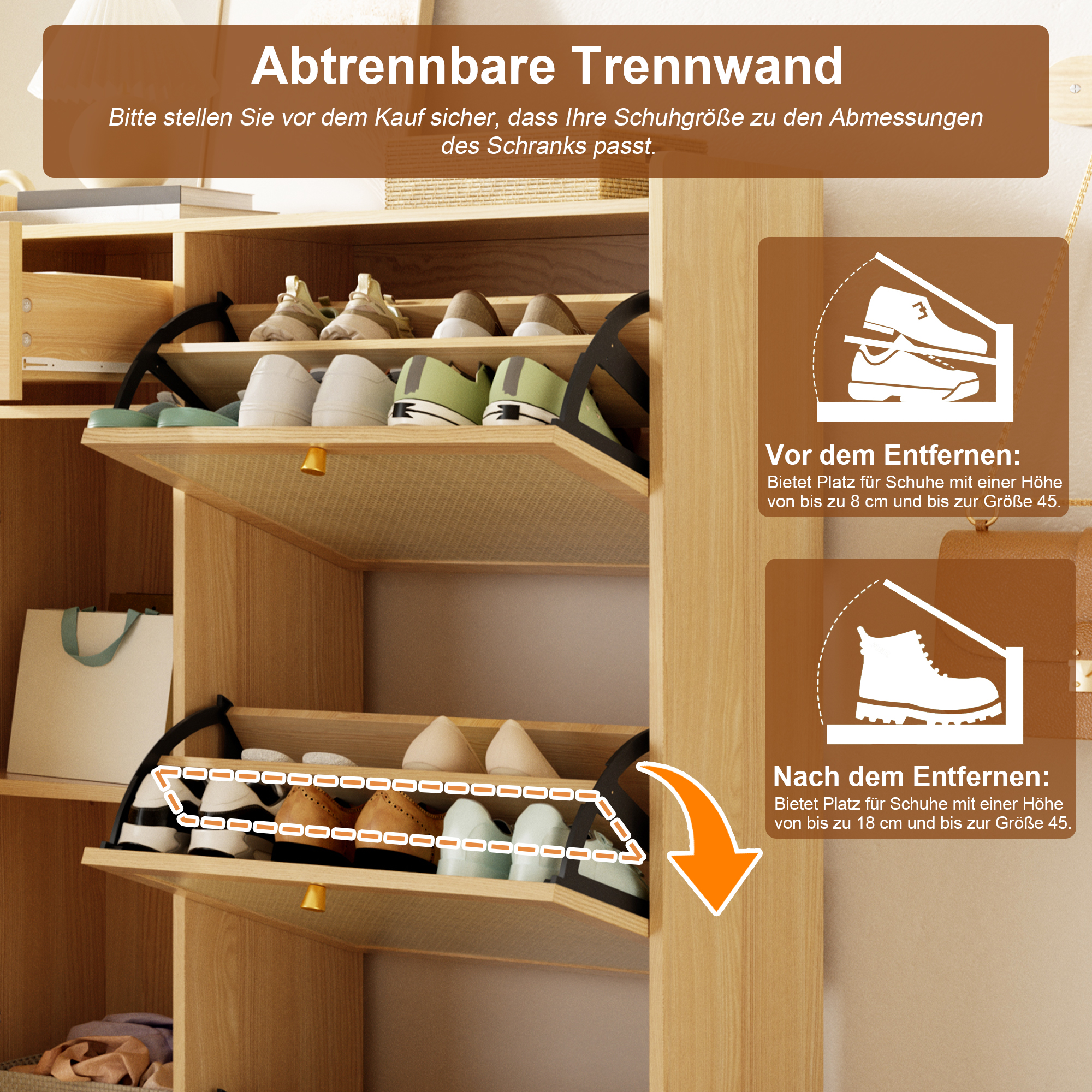 Présentation du meuble à chaussures
