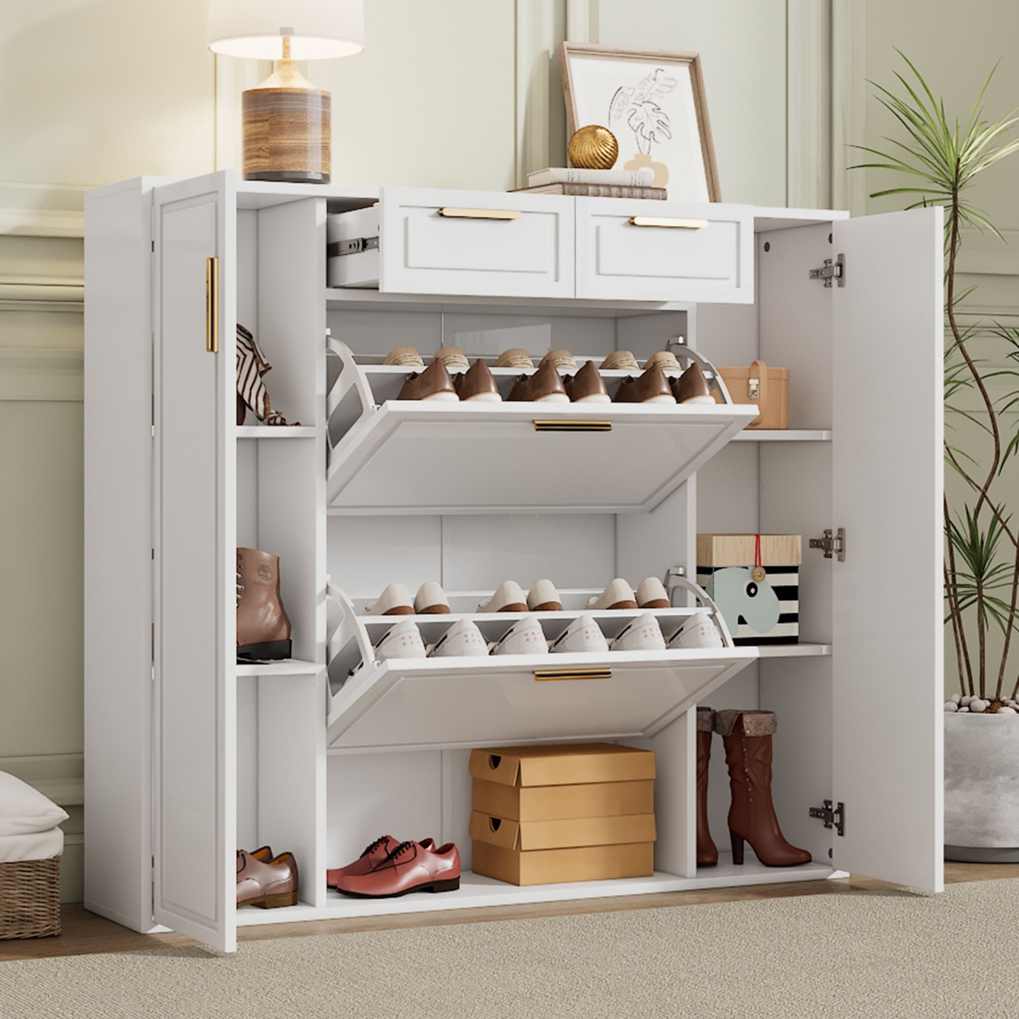 Moderne Schuhschrank, mit verstellbaren Regalen, g