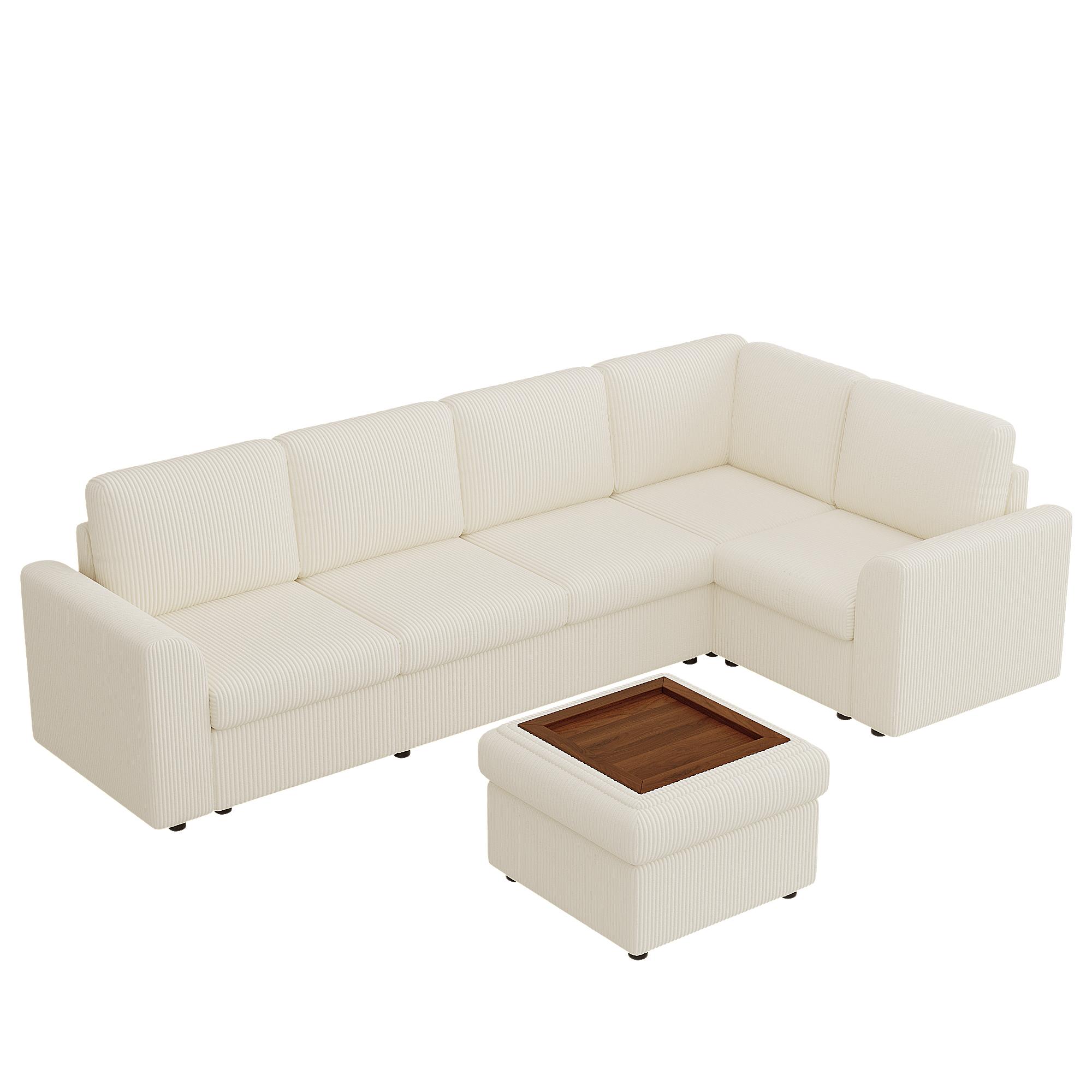 Design canapé angle moderne beige