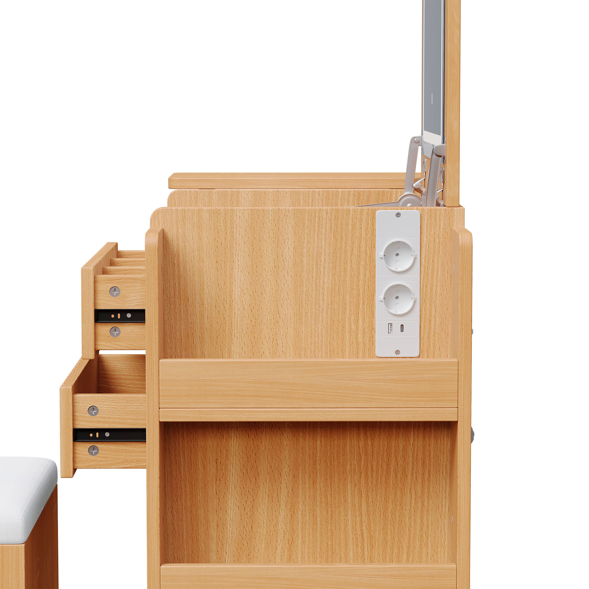 Plateau extensible en action