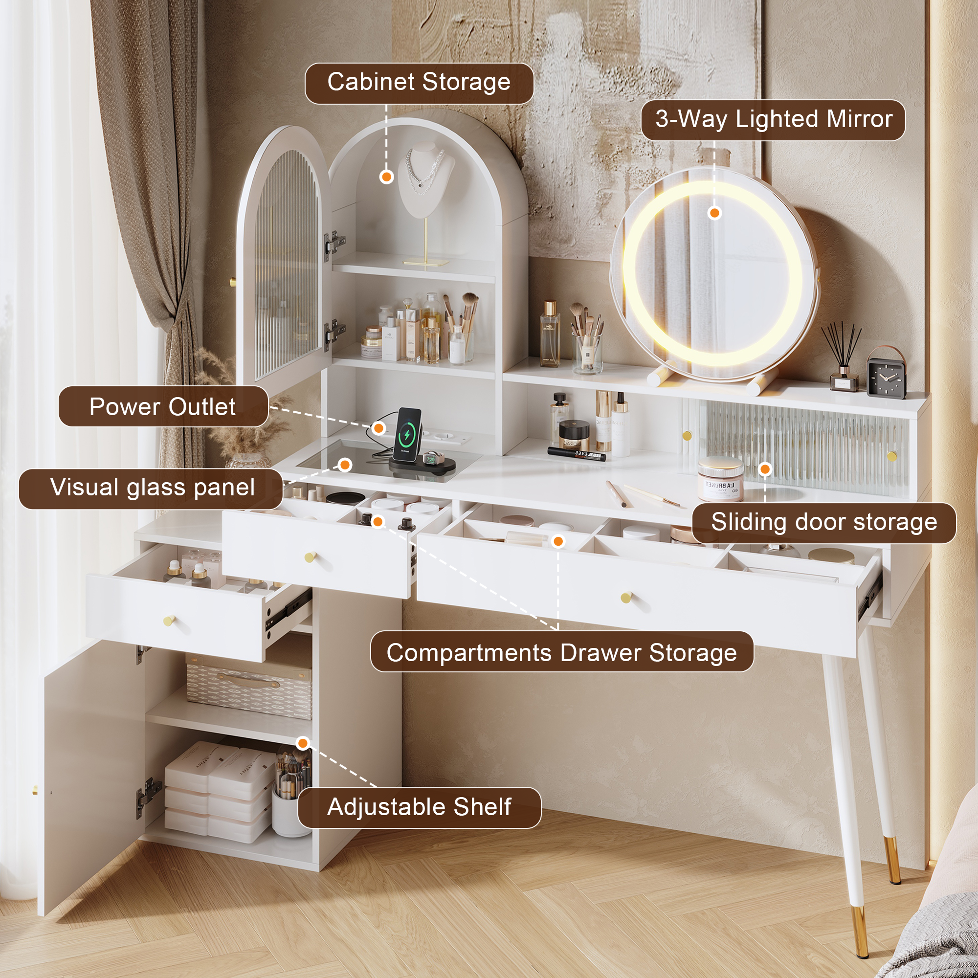 Plateau extensible flexible