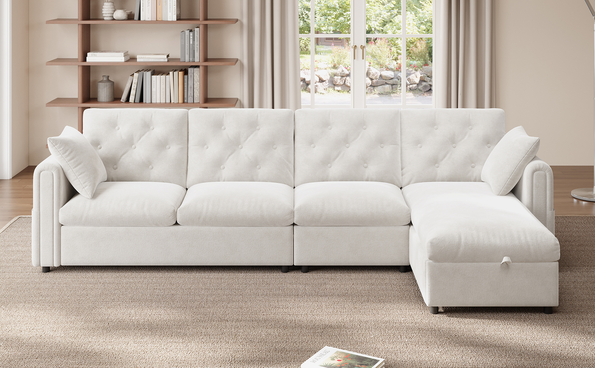 Sofa en L beige
