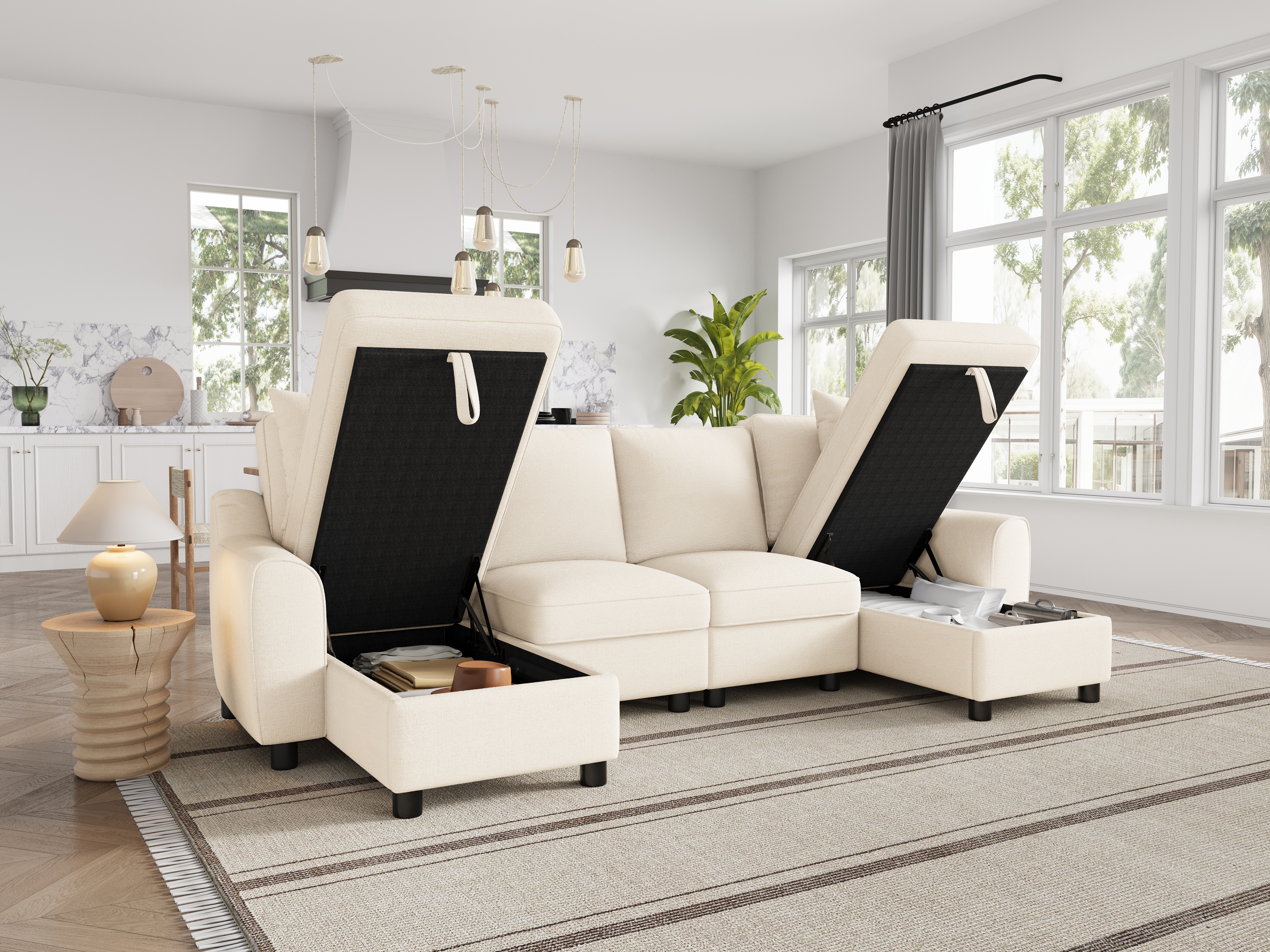 Coussins d'assise confortables