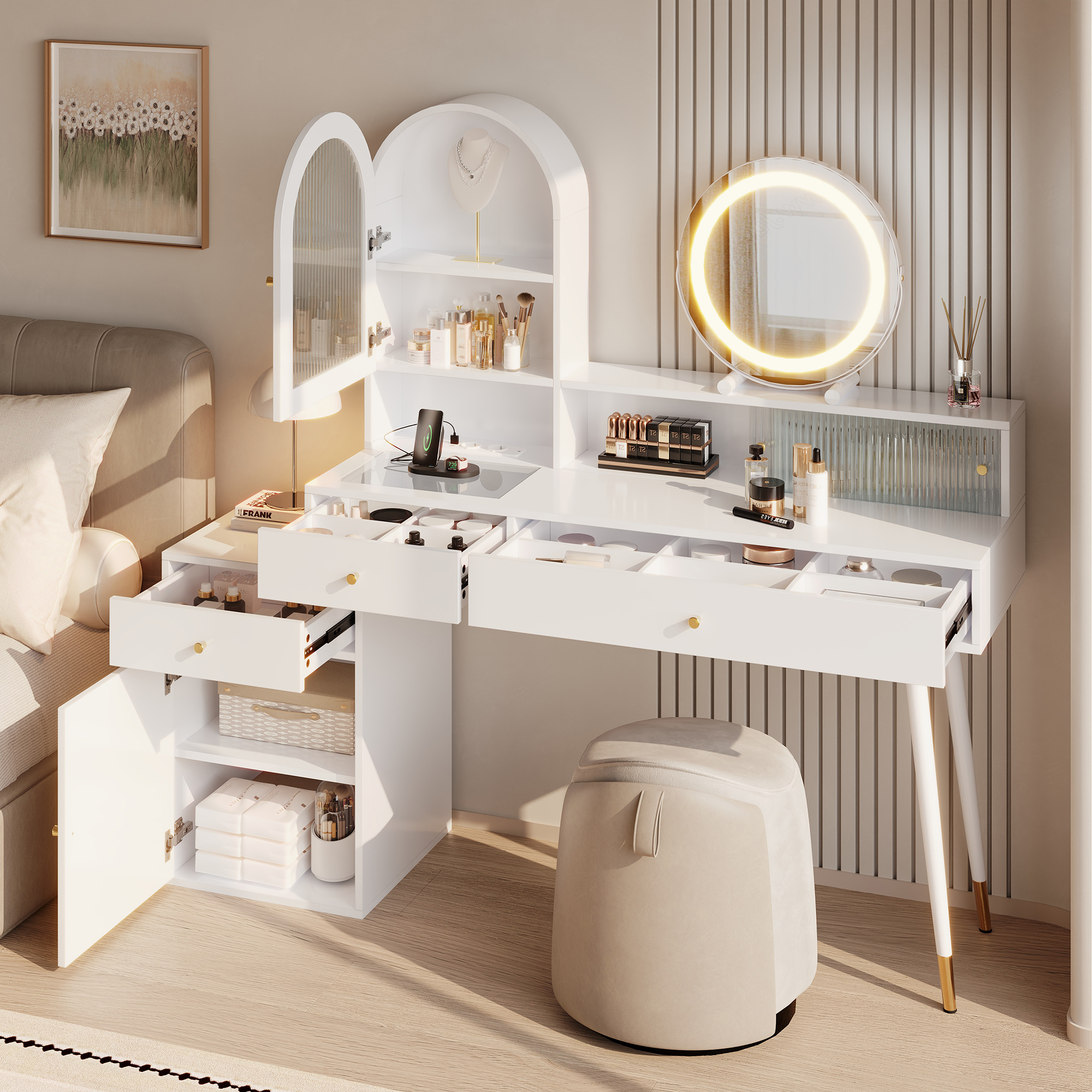 Table de maquillage design français - Vue principale