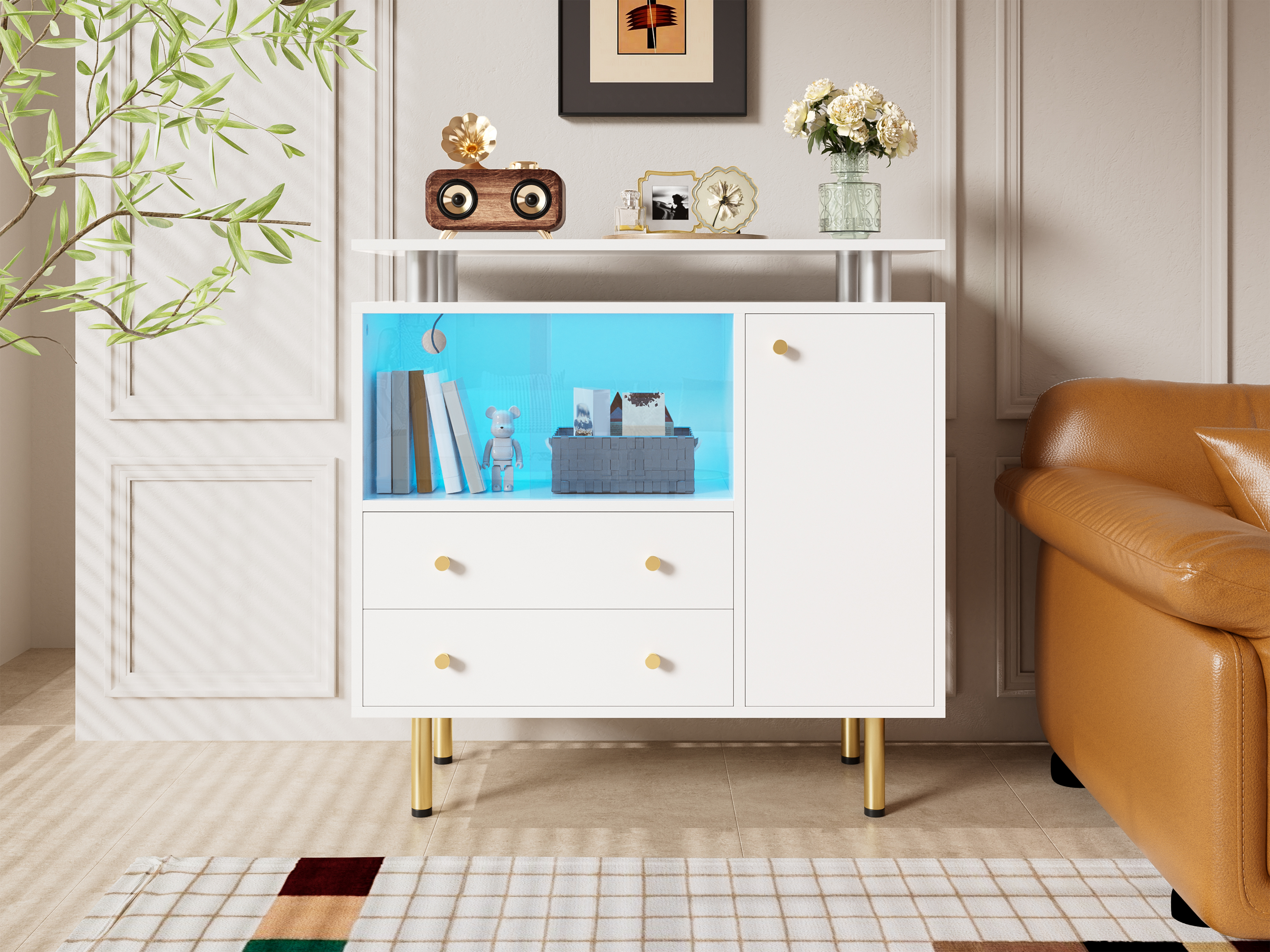 Présentation d'objets décoratifs